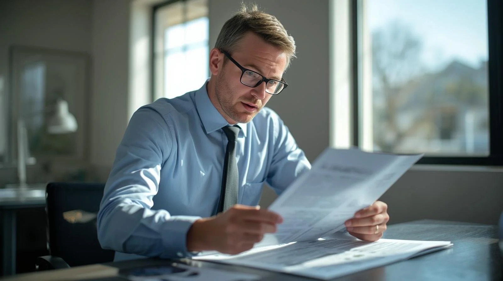 Home inspector reviewing a property report for Carson City buyers.