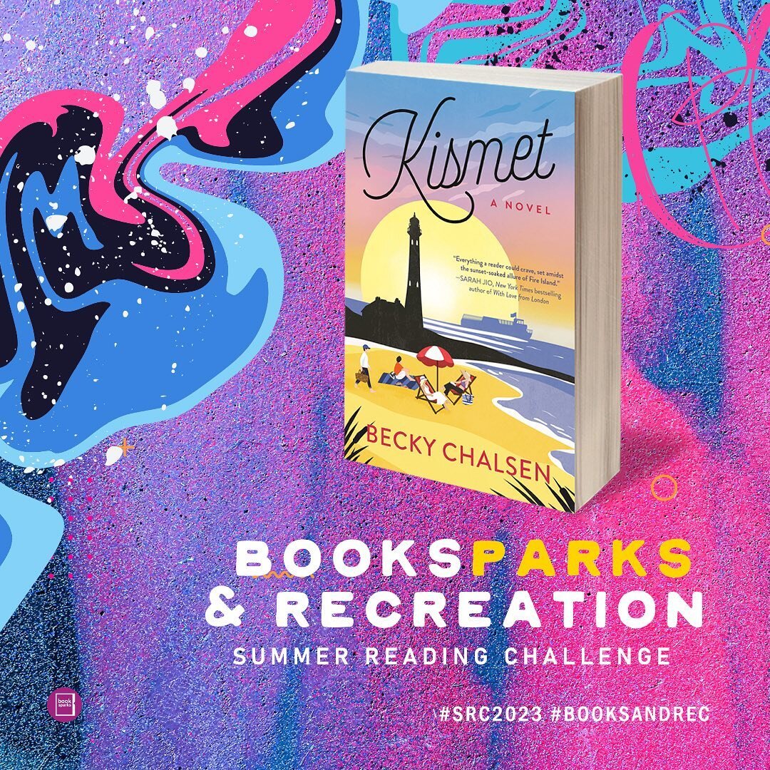 summer reading is here!! completely over-the-moon to see KISMET on @booksparks summer reading challenge aka #SRC2023 ☀️🏖️🤸🏼&zwj;♀️ 

the theme is all about community spaces that help foster the love of reading. see you and your Kismet copies at th