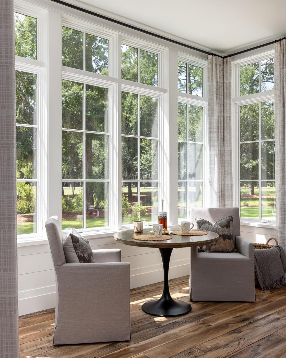 Tea for two dappled in sunlight.

Interiors by: lisaewhitley
Built by: csthomasconstruction

#residentialarchitecture #customhome #palmettobluff