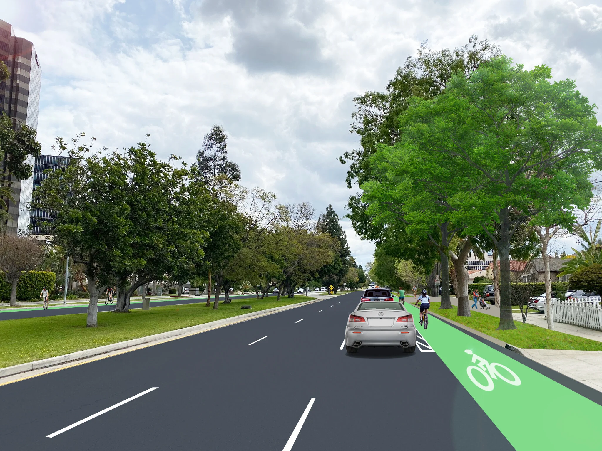 ADAPT: San Vicente Bl bike lane - PICO neighborhood council