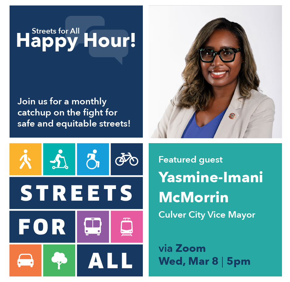 Happy Hour with Culver City Vice Mayor Yasmine McMorrin