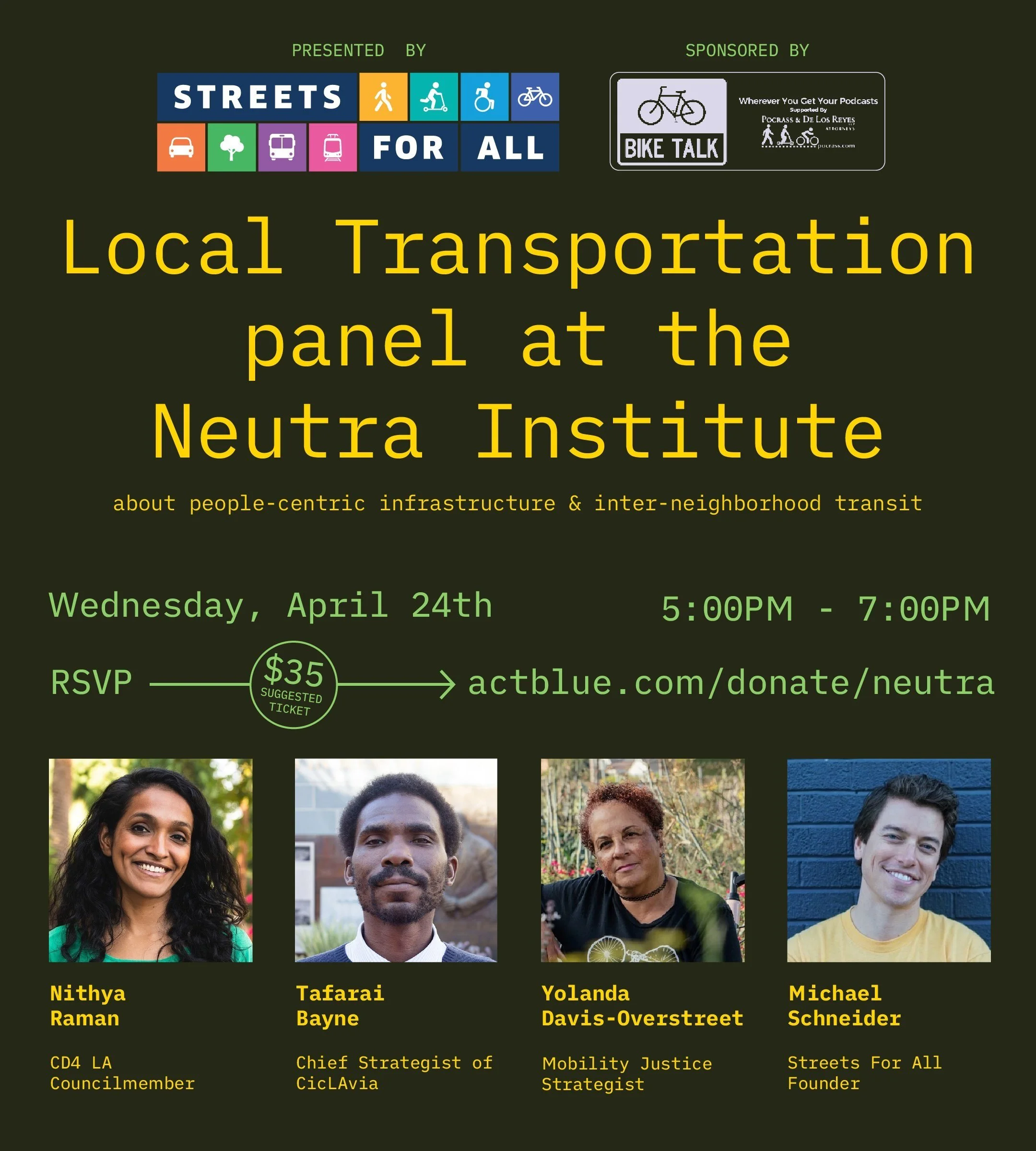 Transportation Panel at the Neutra Institute