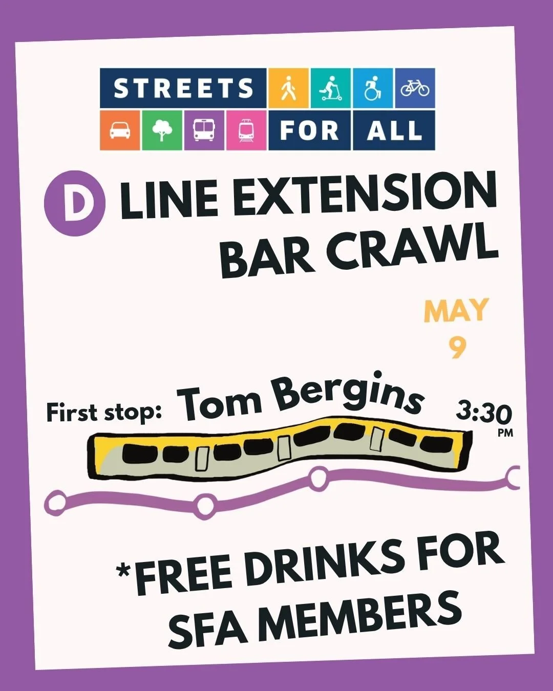 D Line Extension Bar Crawl