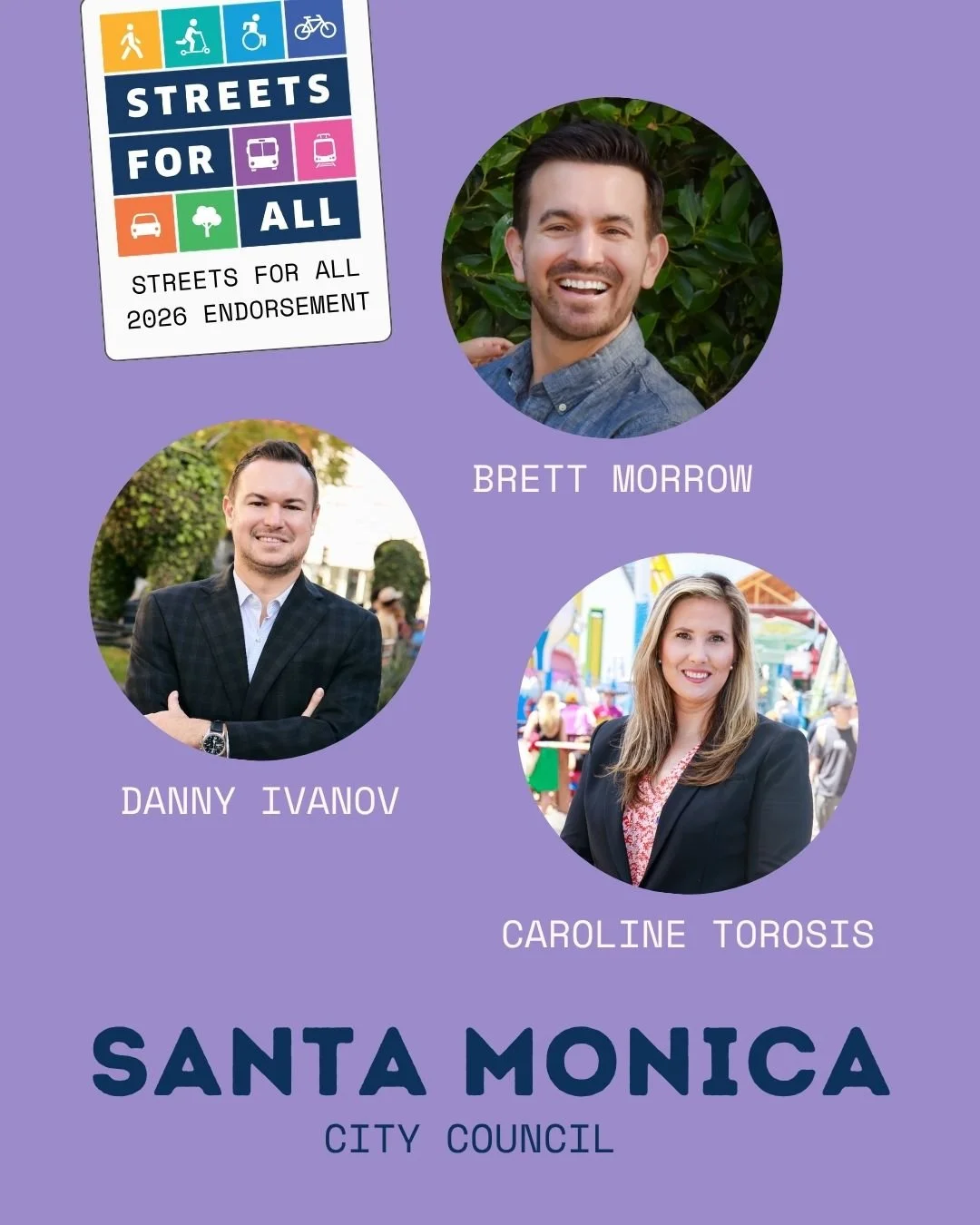 Danny Ivanov, Brett Morrow, and Caroline Torosis