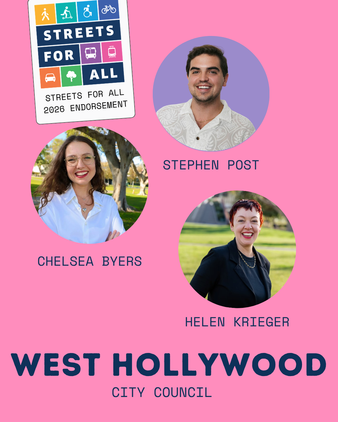 Chelsea Byers, Helen Krieger, Stephen Post