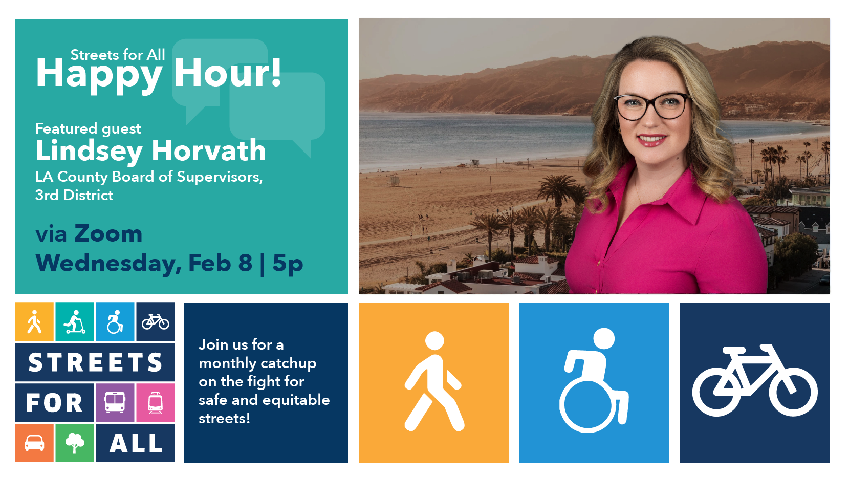 Happy Hour with LA County Supervisor Lindsey Horvath — Streets For All