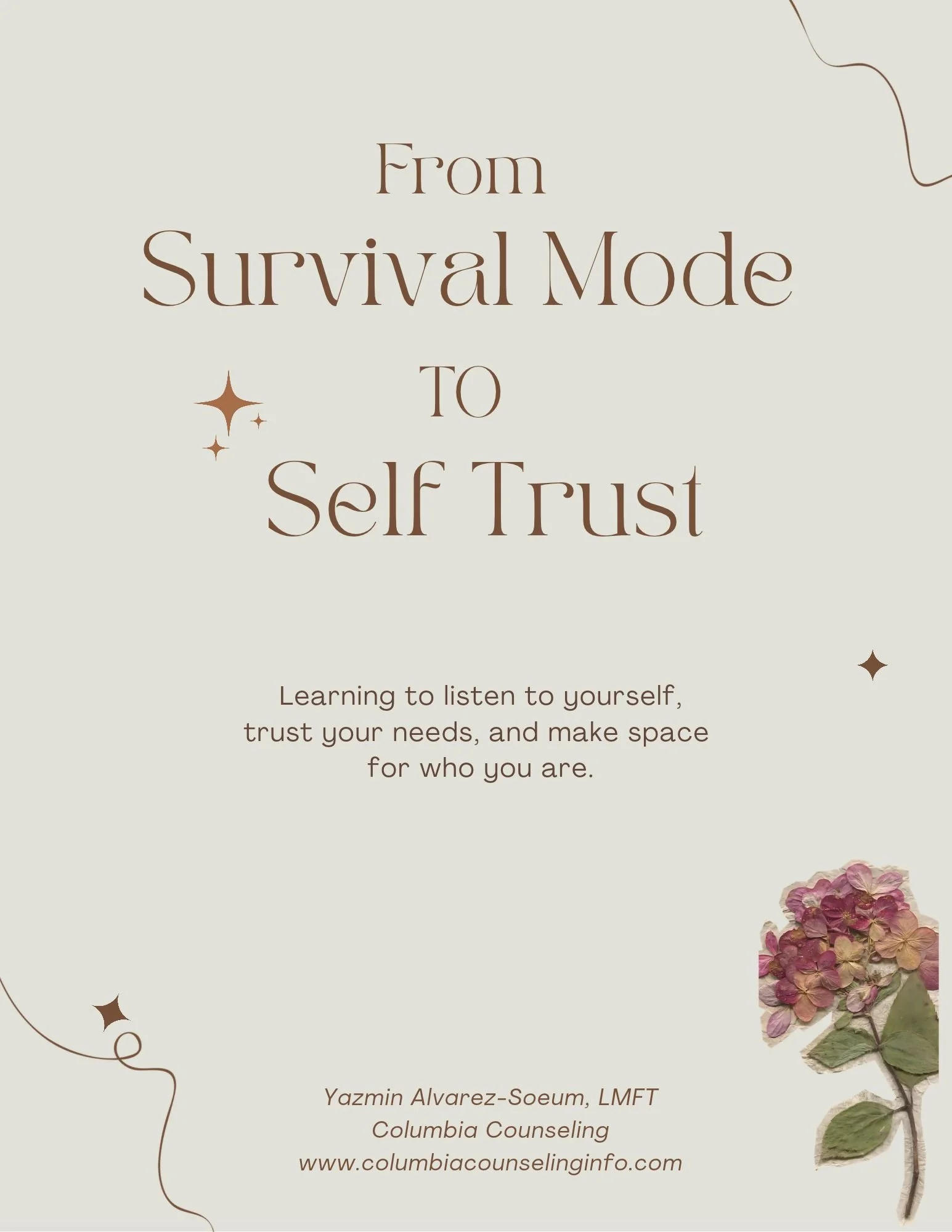 From Survival Mode to Self-Trust: A Guided Self-Reflection Workbook
