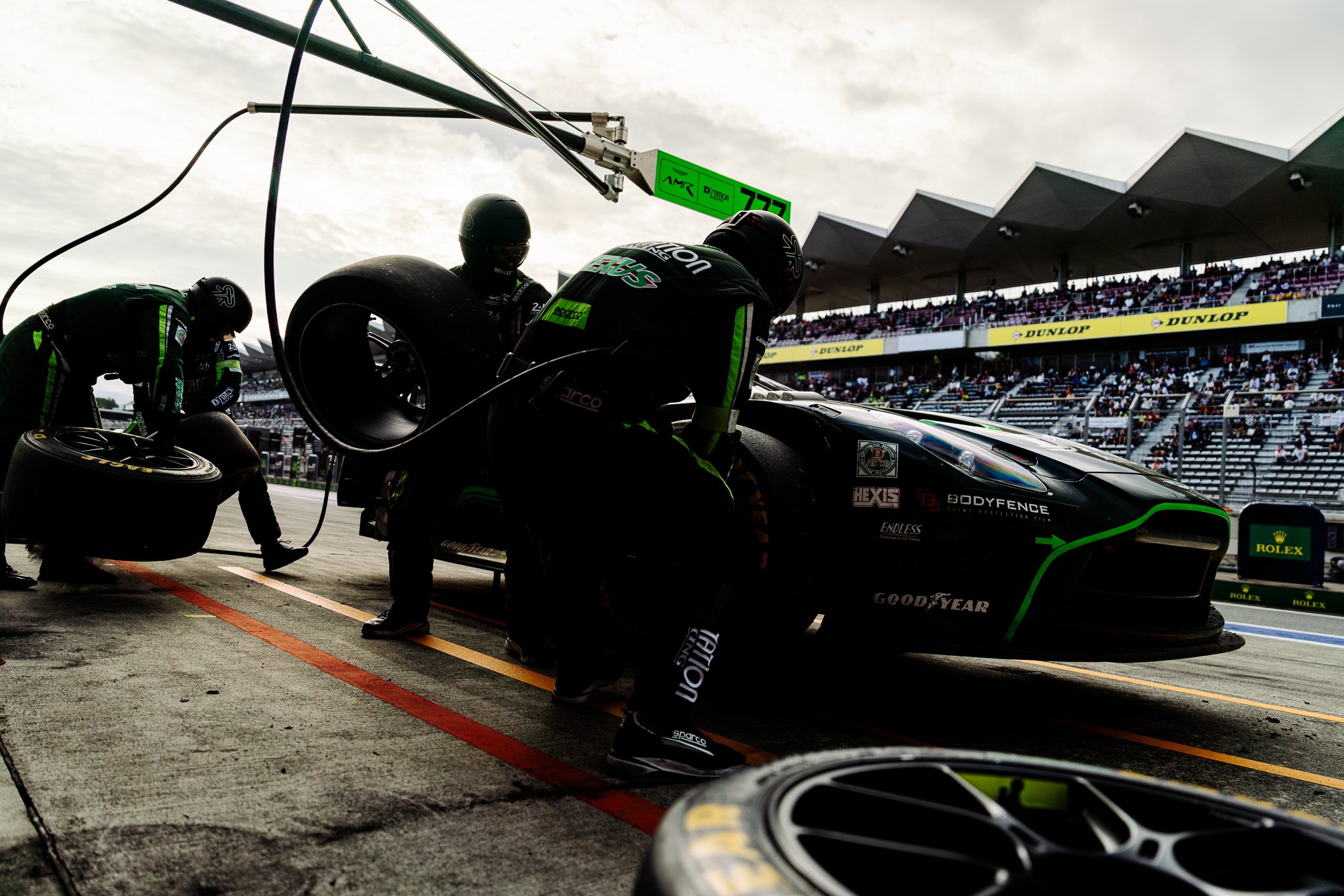 D-station performing a pitstop during World Endurance Championship Fiji Speedway 2024.