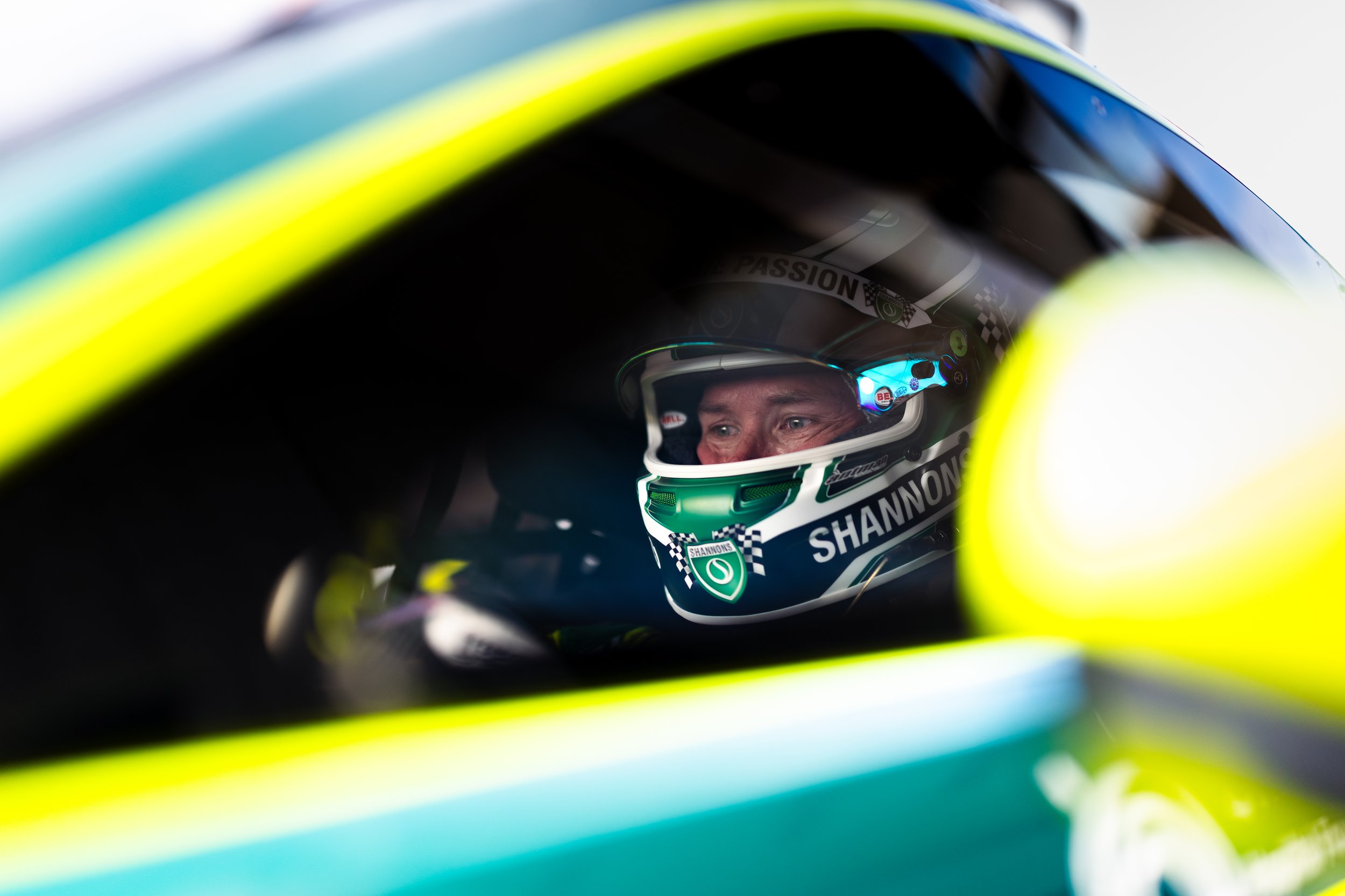 Liam Talbot ready to go out in the Volante Rosso Aston Martin GT3, GT World Challenge Australia 2025.