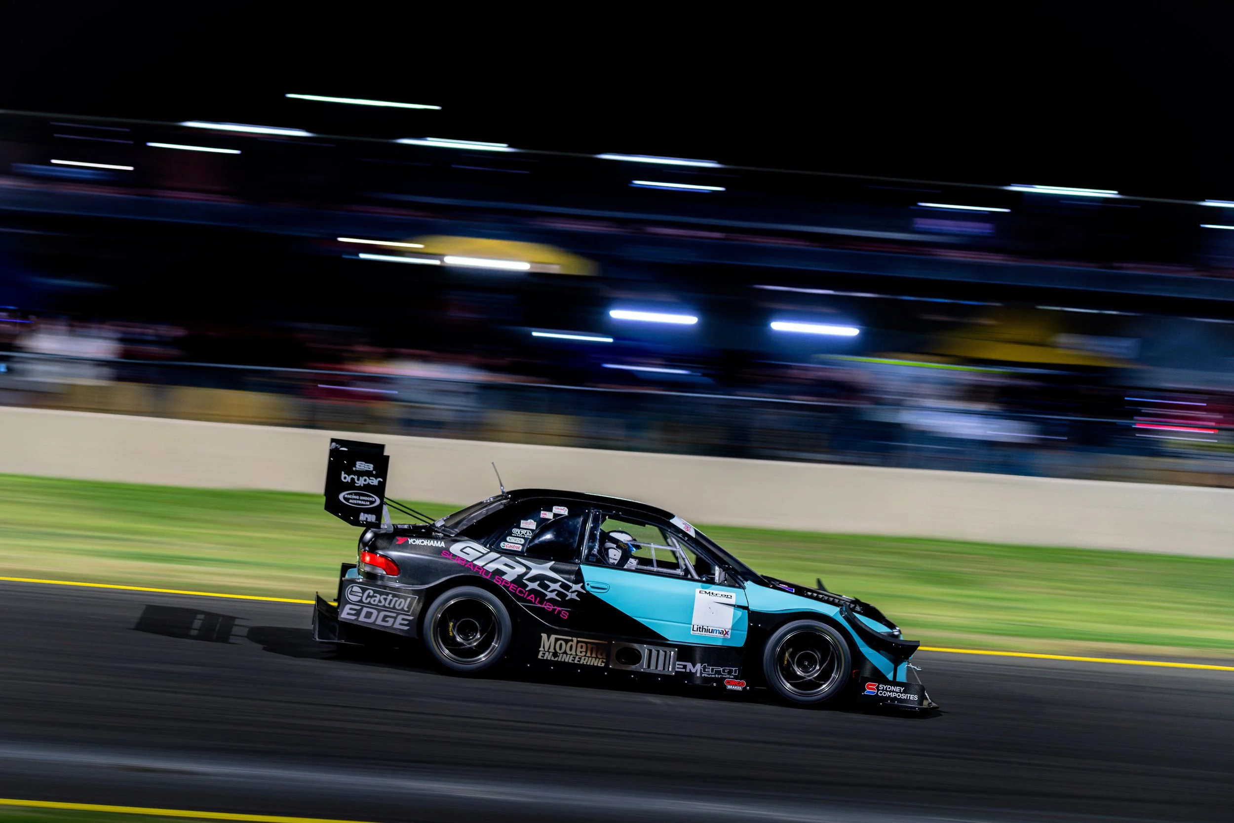 World Time Attack 2024 Subaru during shootout. 