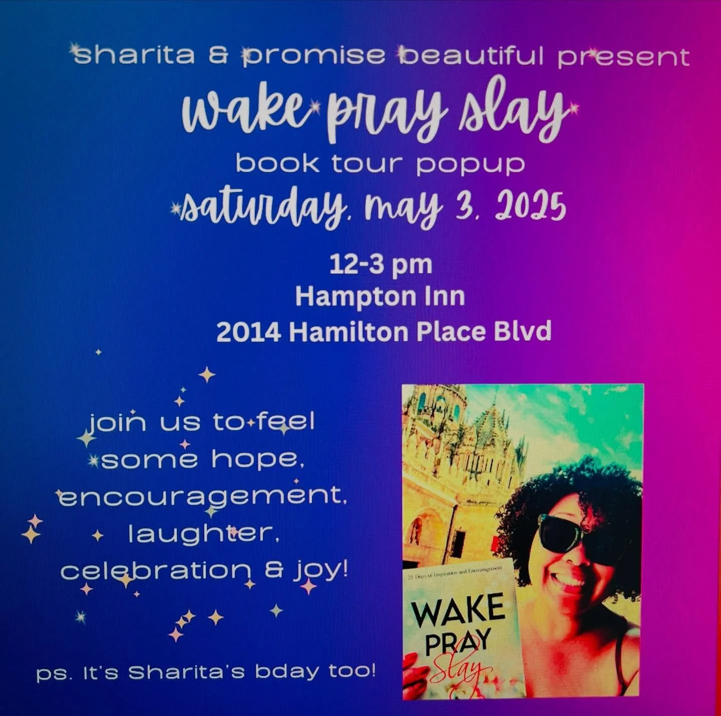 countdown to chattanooga ✨
#homecoming 💖
#wakeprayslay #issabooktour 📚