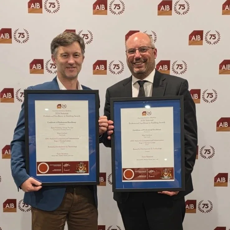 SBG Team Members Ben Tonkin and Matt Lindner recognised at AIB’s 2026 National Professional Excellence Awards