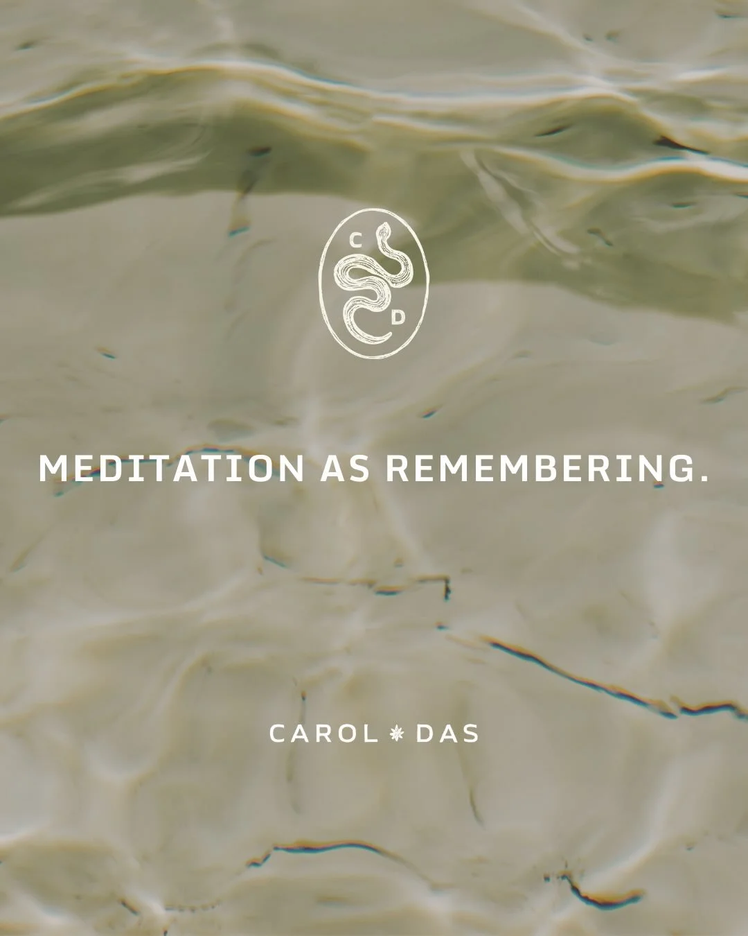 Meditation is not about stopping the mind
or escaping reality.

It&rsquo;s a remembering &mdash;
a shift from identification with thought
to resting in awareness.
As awareness settles,
the body follows.

The tides move &mdash; you remember the ocean.