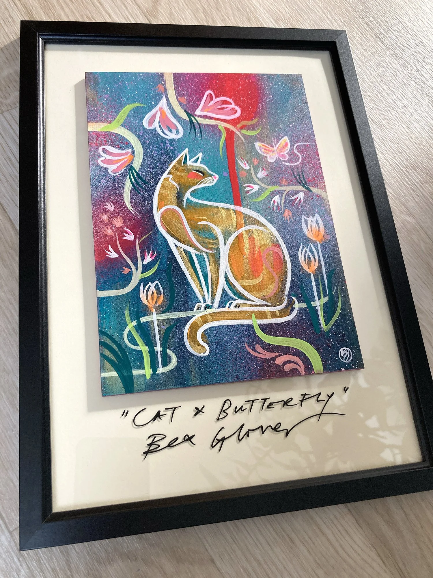 Bex_Glover_Cat_&_Butterfly_A5_on_Glass_04.jpg