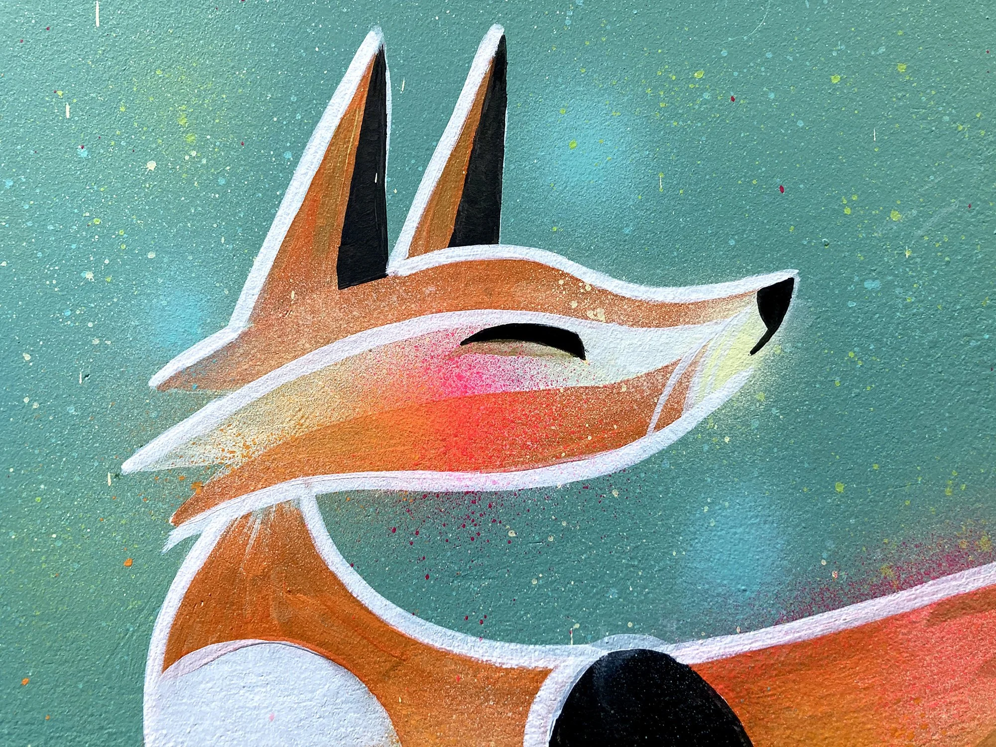 Bristol City Robins Foundation, hand painted  entrance hall mural by Bex Glover