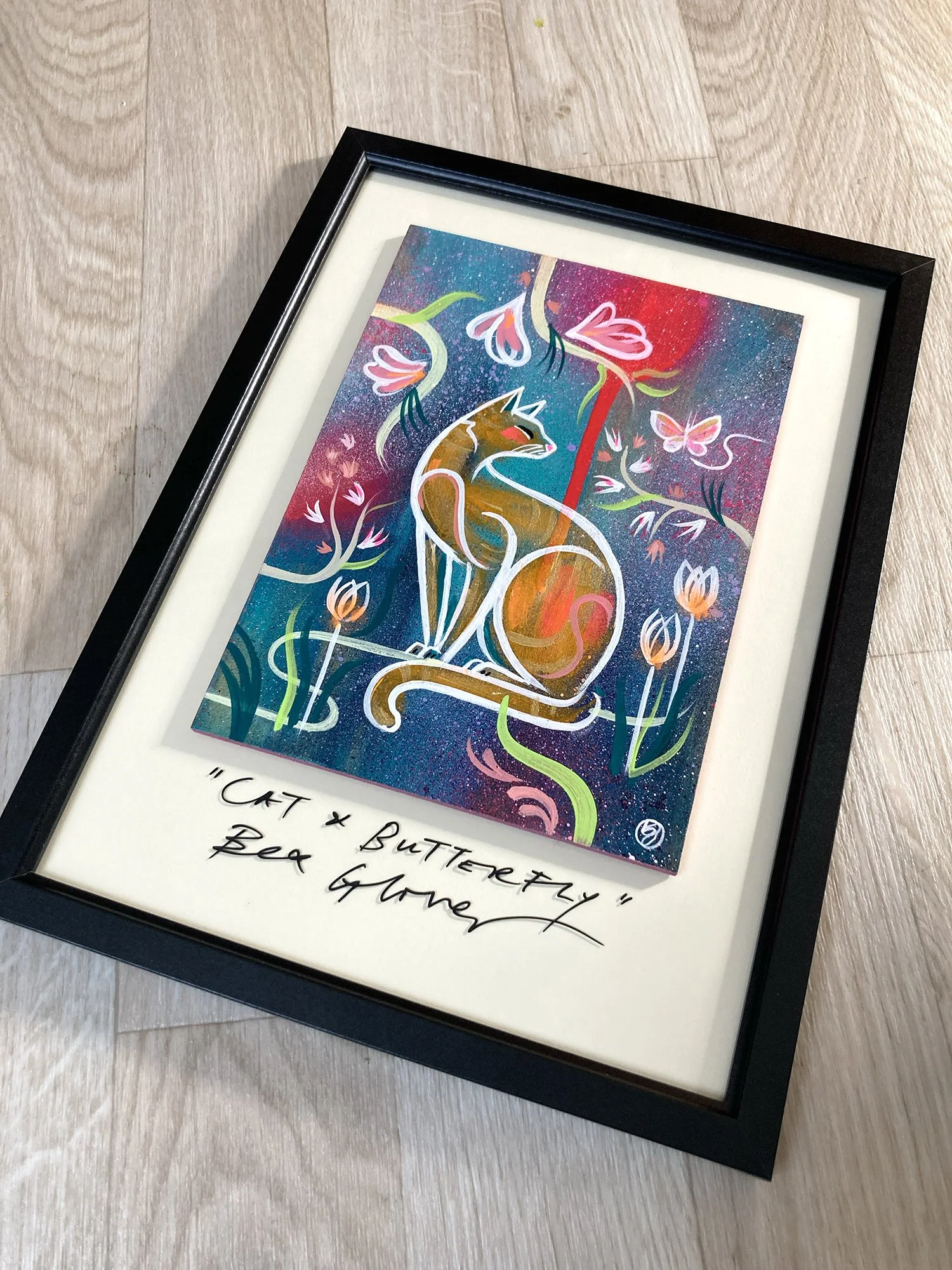 Bex_Glover_Cat_&_Butterfly_A5_on_Glass_03.jpg