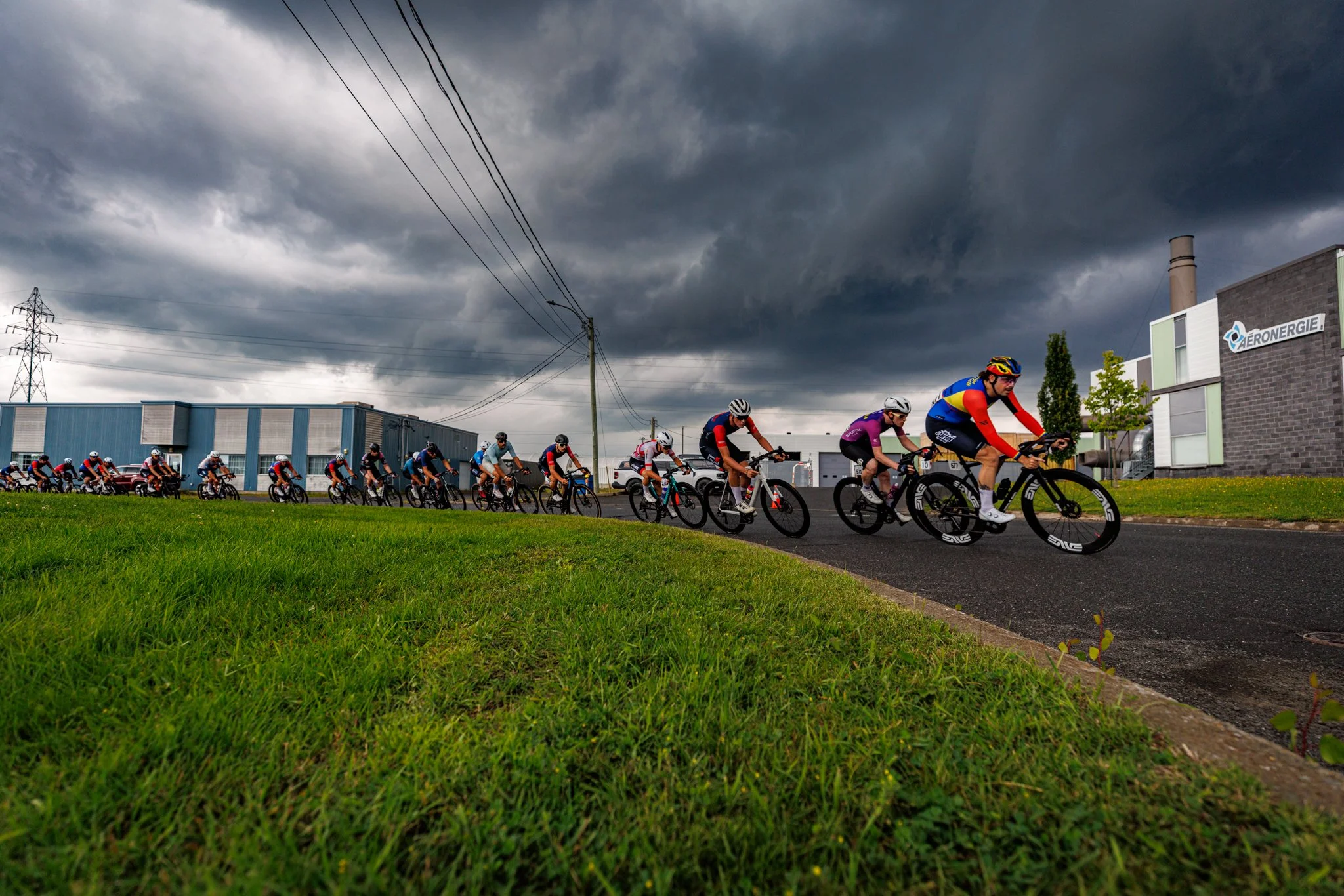 Peloton lors du Championnat québécois de cyclisme sur route 2026