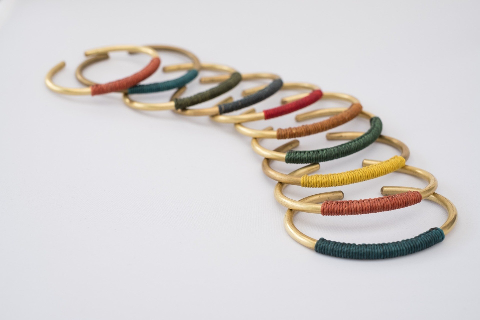 brass macrame cuff bracelets, allegretto