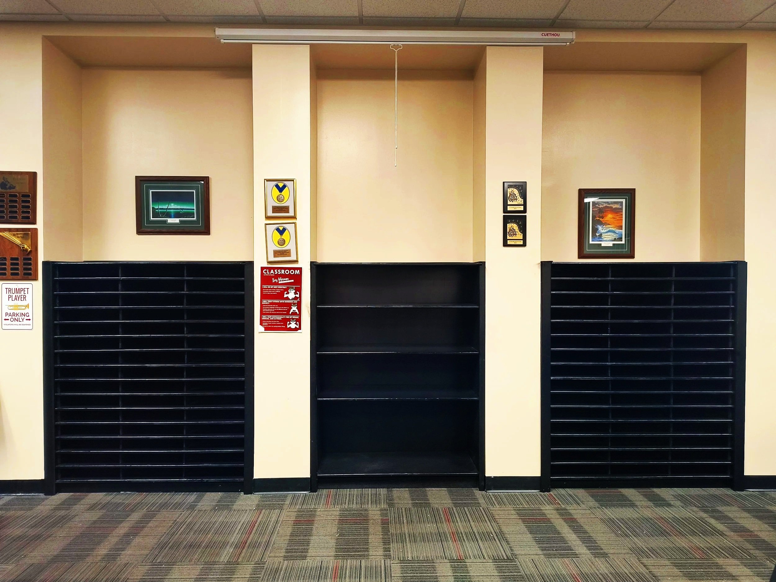 Sheet Music Cubbies for school band room