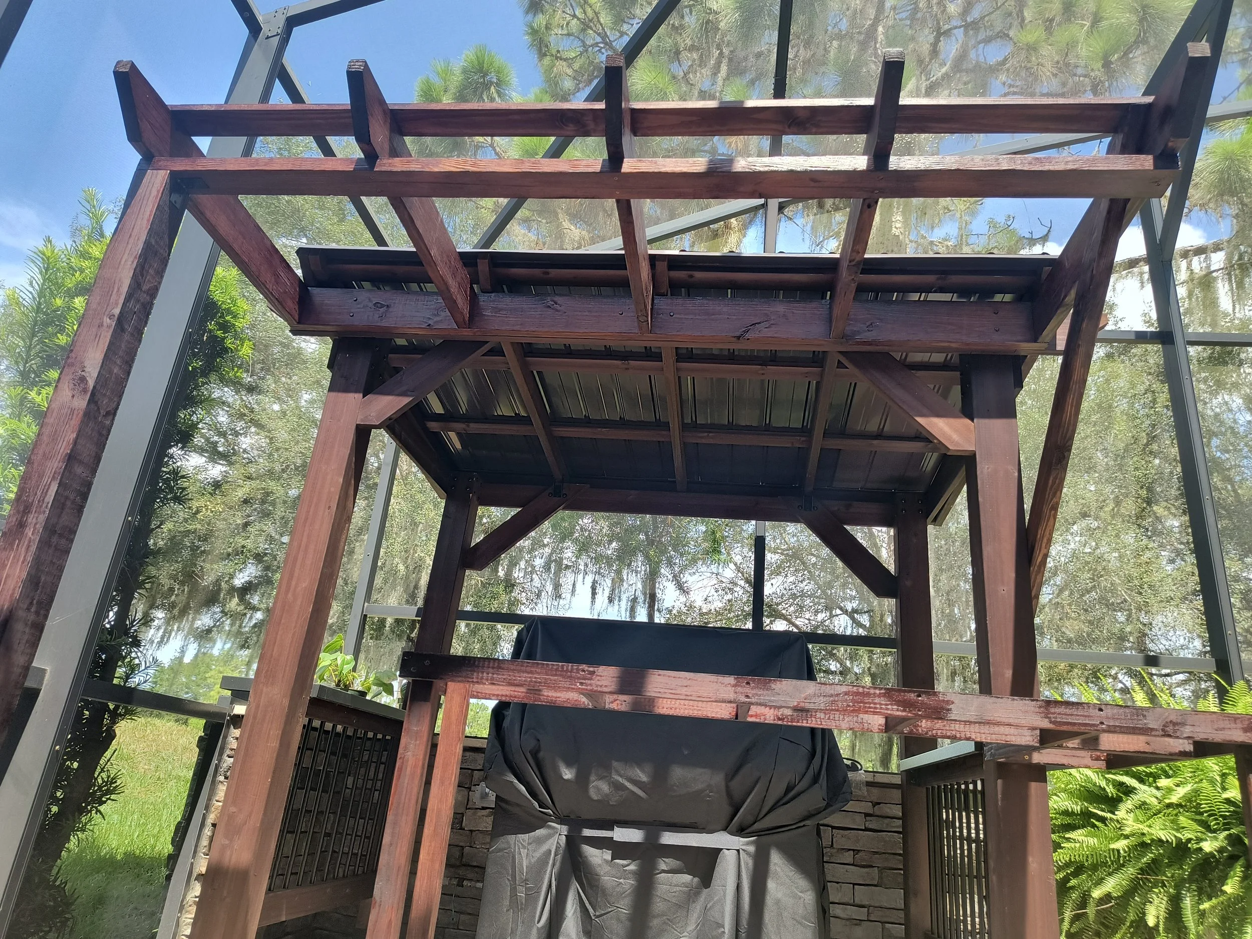 Custom extension added to pre-fab structure