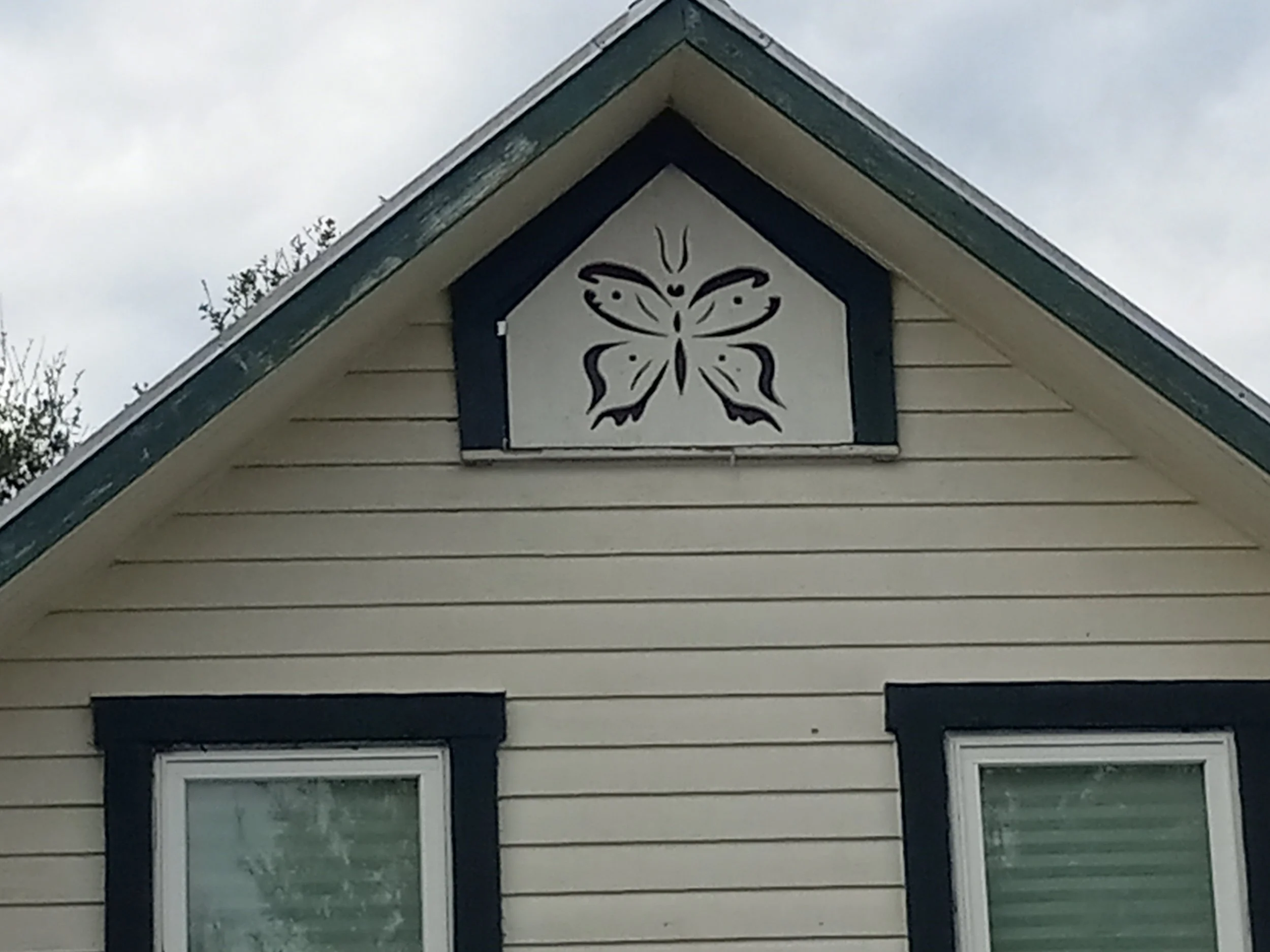 Butterfly Gable Vent (and regular window frames) 