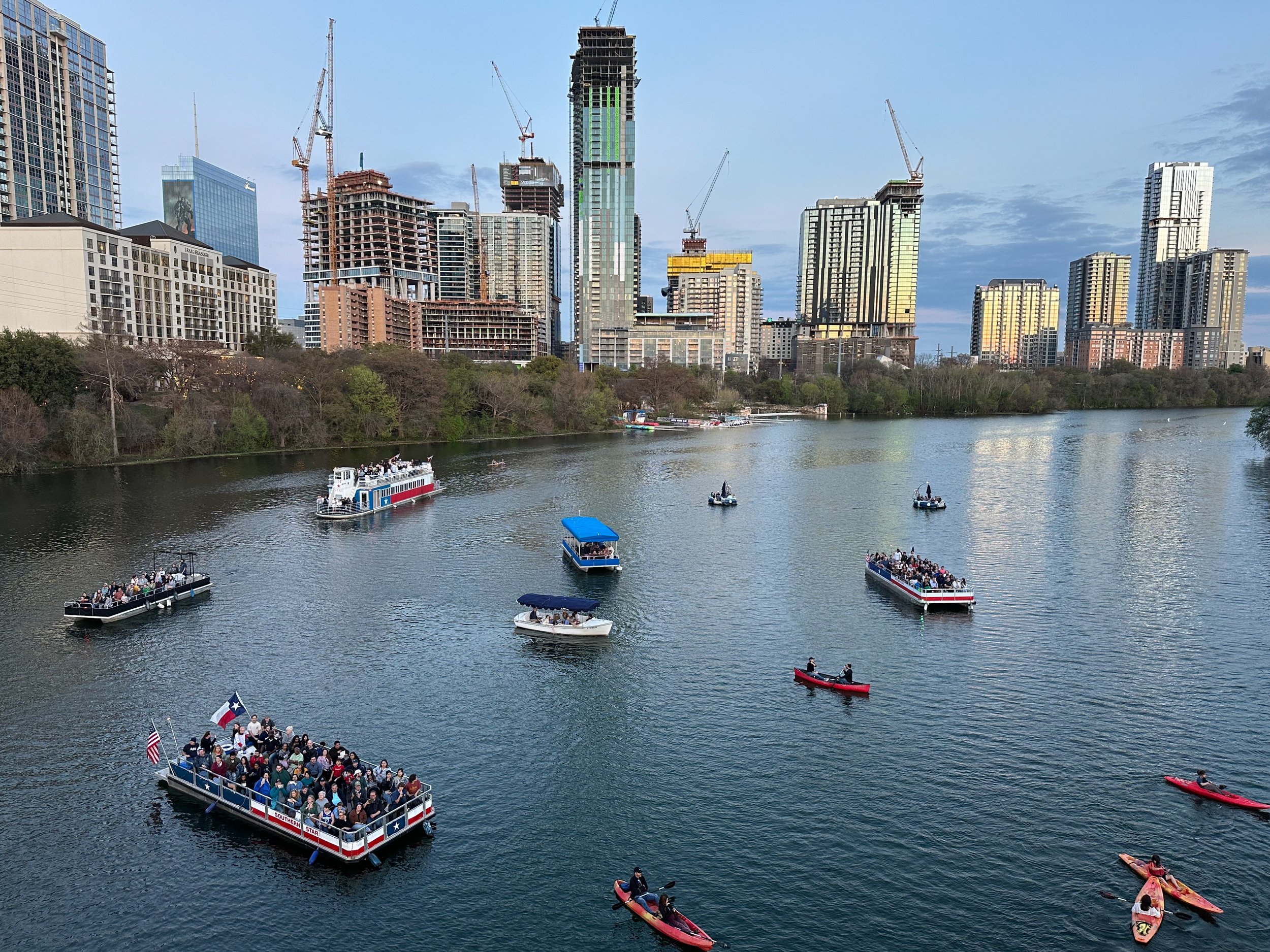 Downtown Austin from Pfluger Pedestrian Bridge - 11 March 2024