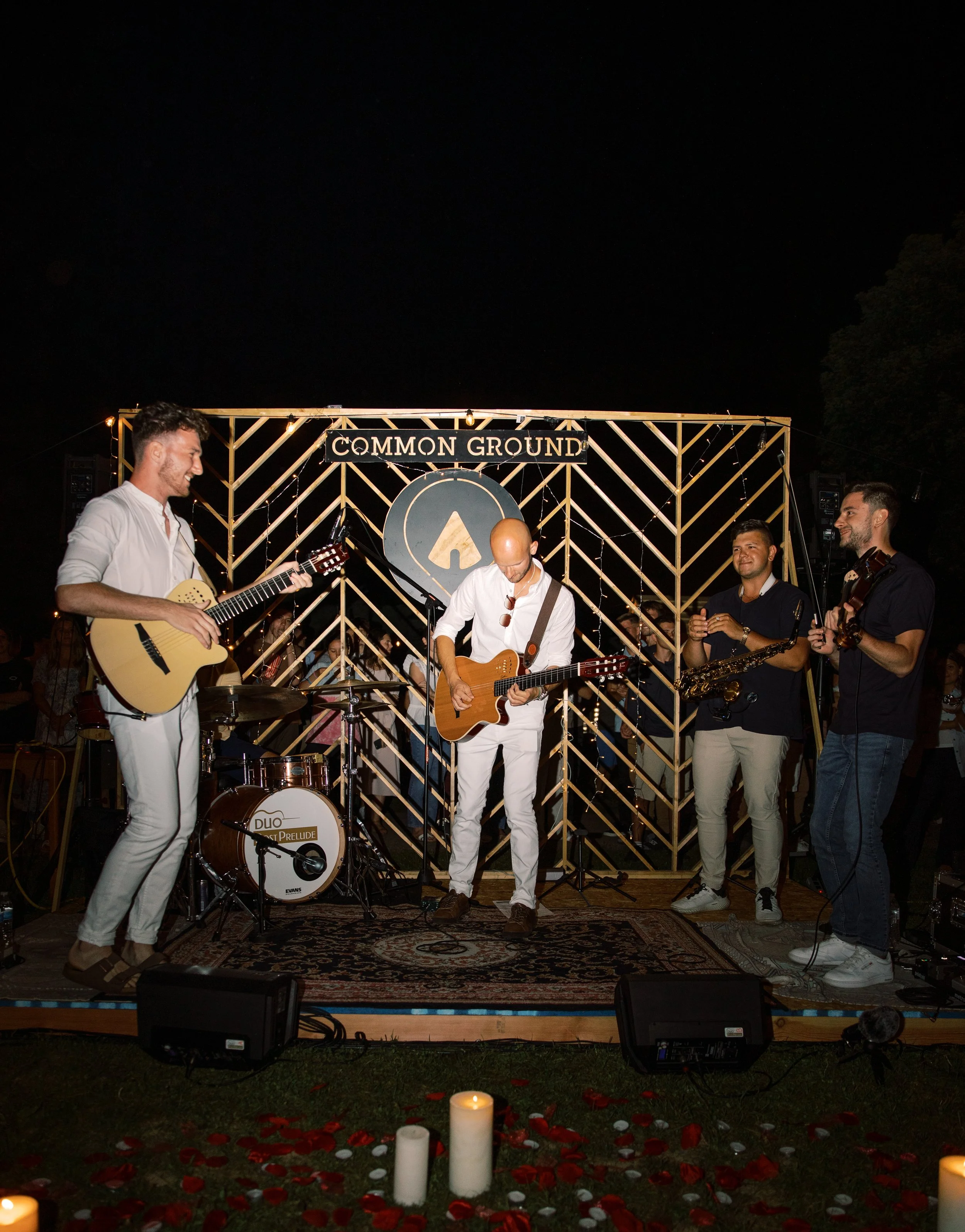 Sculpt an auditory masterpiece for your upscale celebration, as our guitar duo takes center stage, transforming your event into a magnetic showcase of musical prowess.