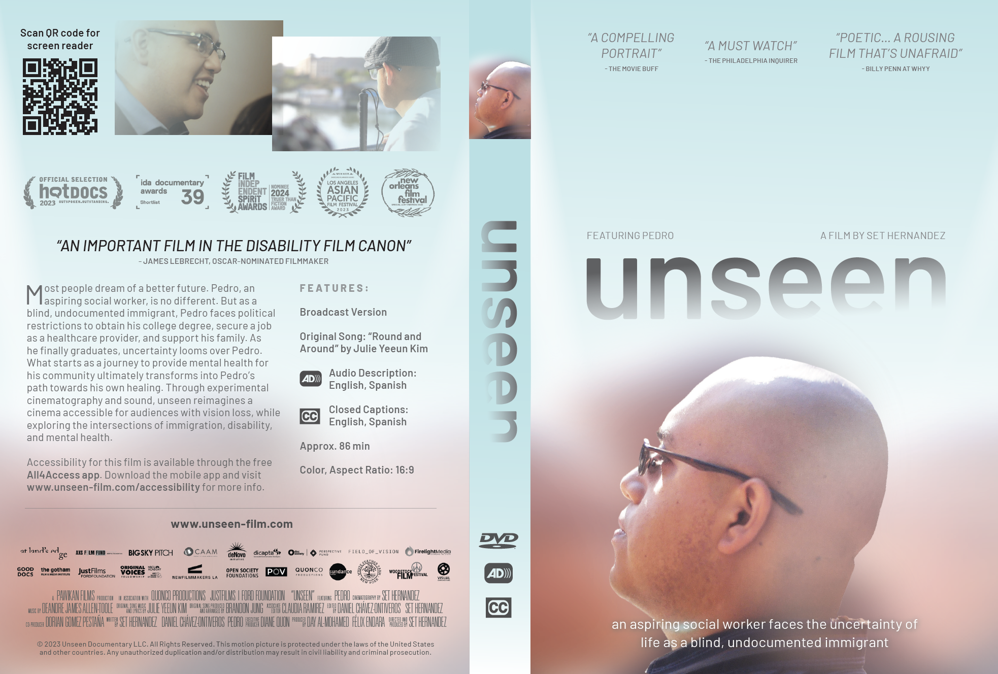 unseen DVD cover image. Image description below in the body of this webpage.