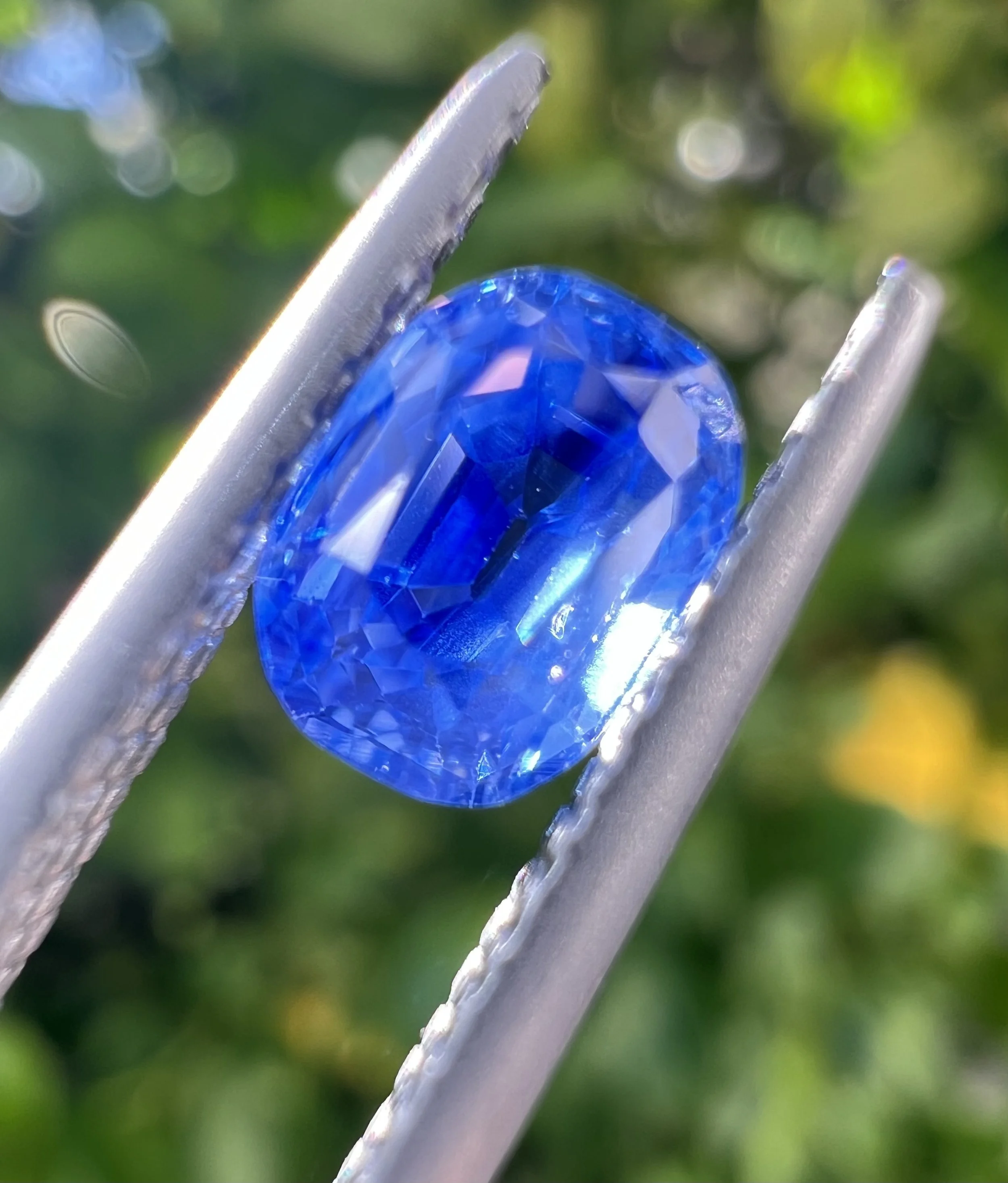 1.25 No-Heat Cornflower Blue Kashmir Sapphire