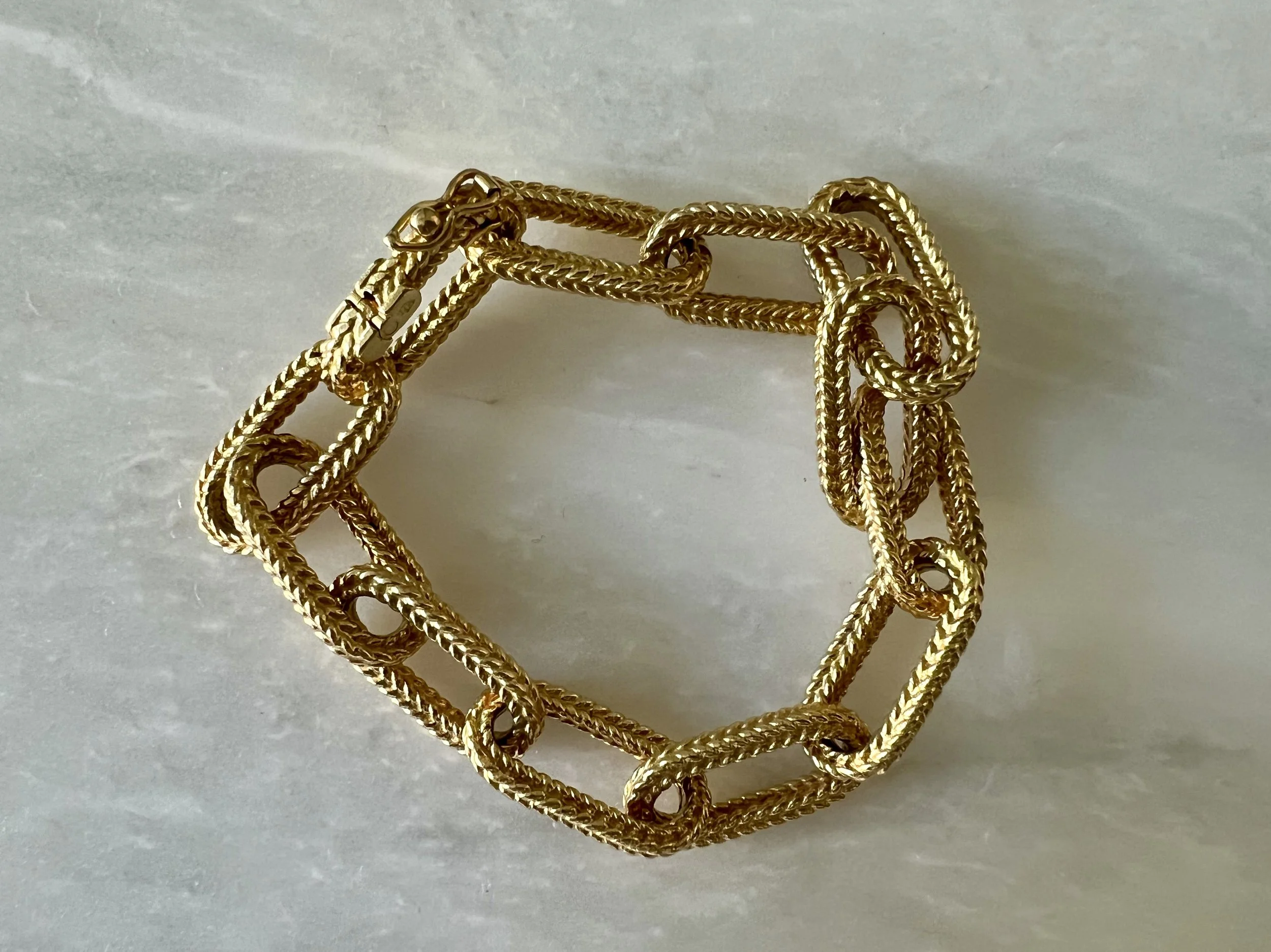 Vintage Dutch 18k 'Forever' Bracelet 
