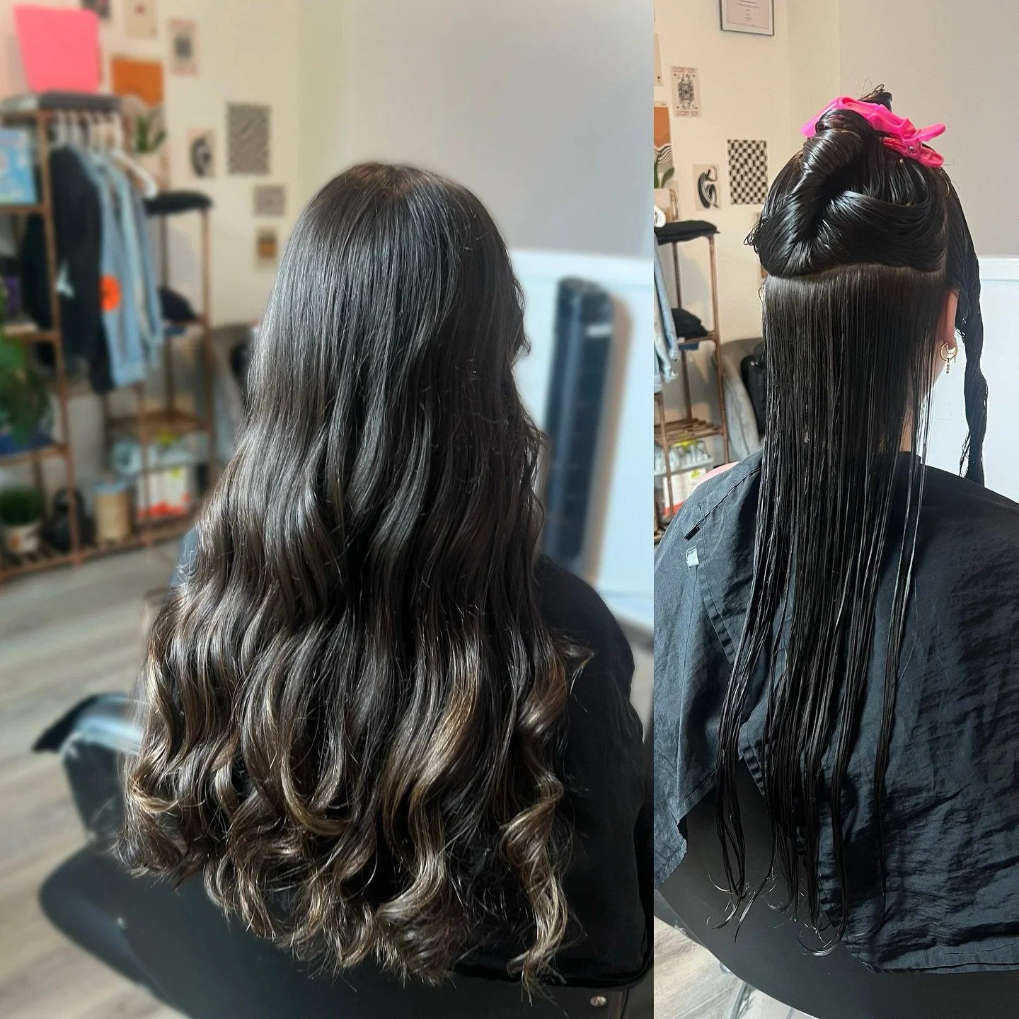 what she asked for:
-take off dead ends (ended up being about 3in)
-long layers throughout
-face framing (sorry I forgot to take an after from the frontπ)
*her color is 2 years grown out*
#denverhairstylist #denverhair #haircut