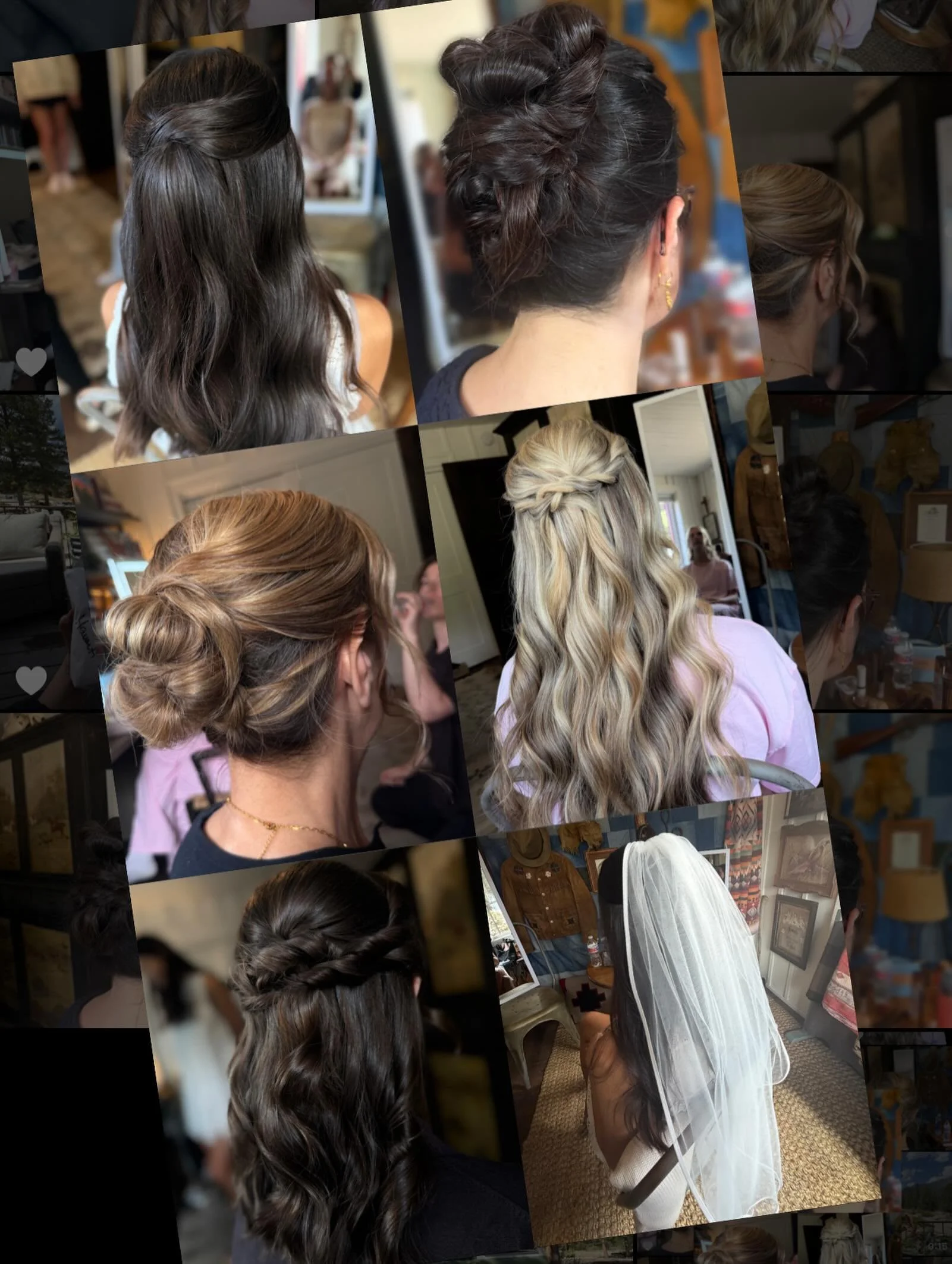 All styles from yesterdays wedding in Buena Vista.

I have a handful of trials &amp; 3 weddings this weekend fri-sun ✨ so be prepared to be spammed with allllll the wedding content. 

Links in my bio for both 2026 &amp; 2027 bridal packages. 

&mdash