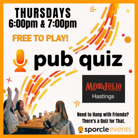 Weekly Trivia at Me and Julio Hastings Thursdays at 6 PM