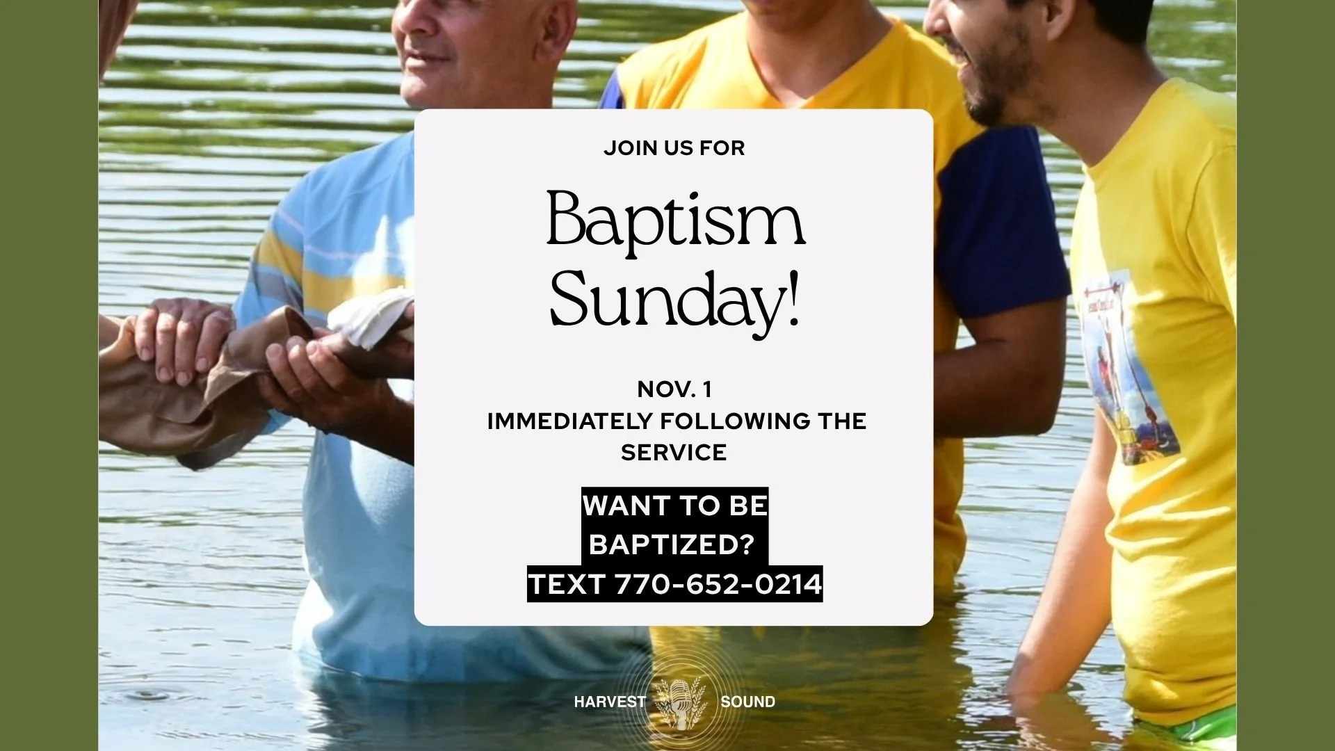BAPTISM SUNDAY!!