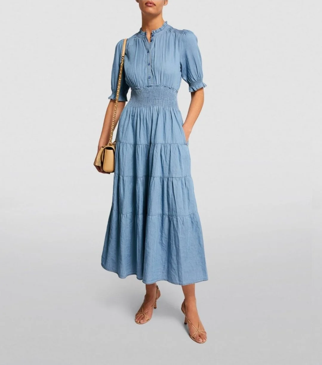 ME+EM Chambray denim dress - 14  ENCORE