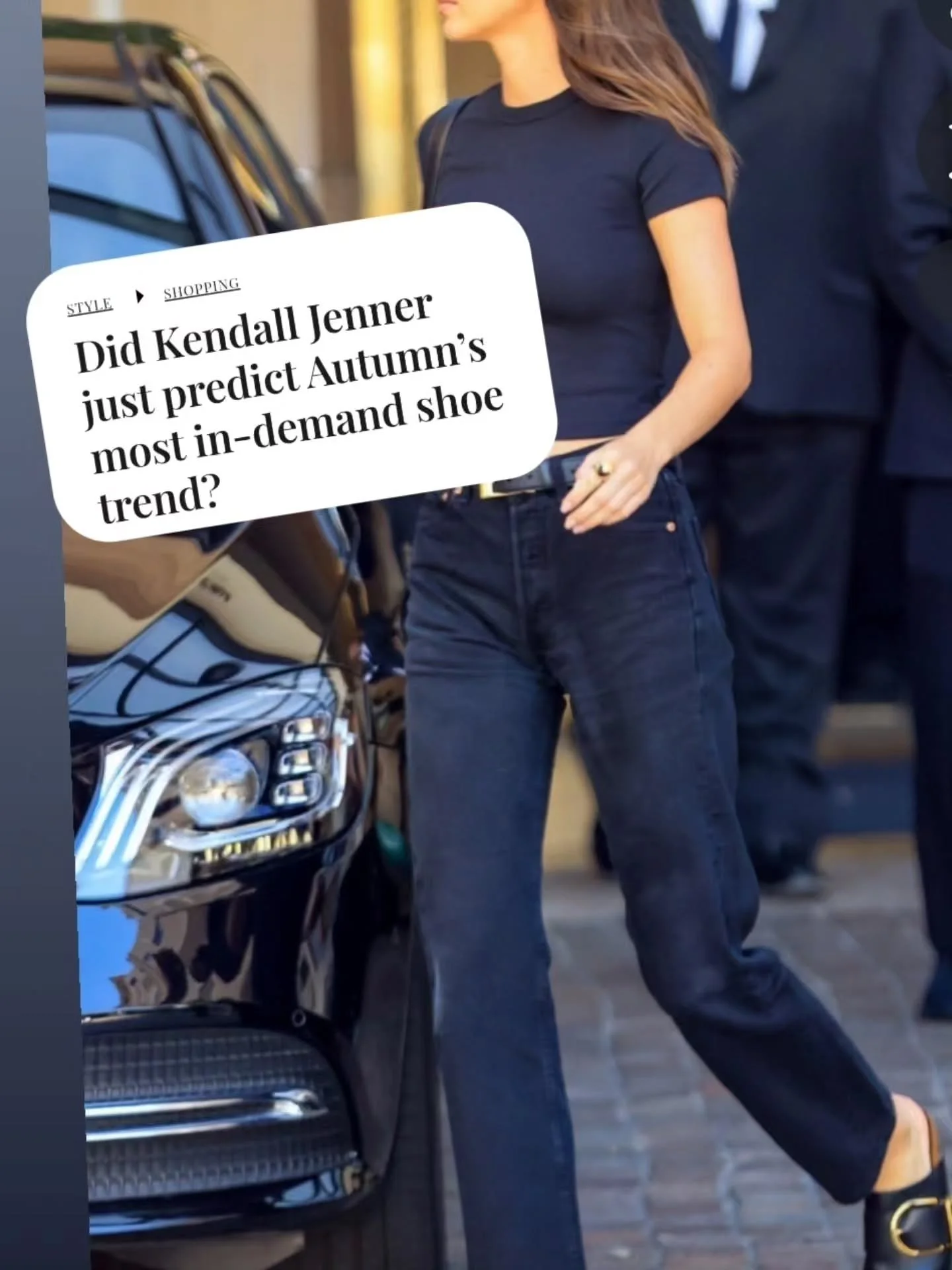 Kendall Jenner wearing.....
 Khaite Downing Mules in Black Calfskin. Size 41.
Rrp &pound;655....ENCORE &pound;280.....
Love the look......

#encoreprelovededit #encoresecondhand #encoreecirencester ..