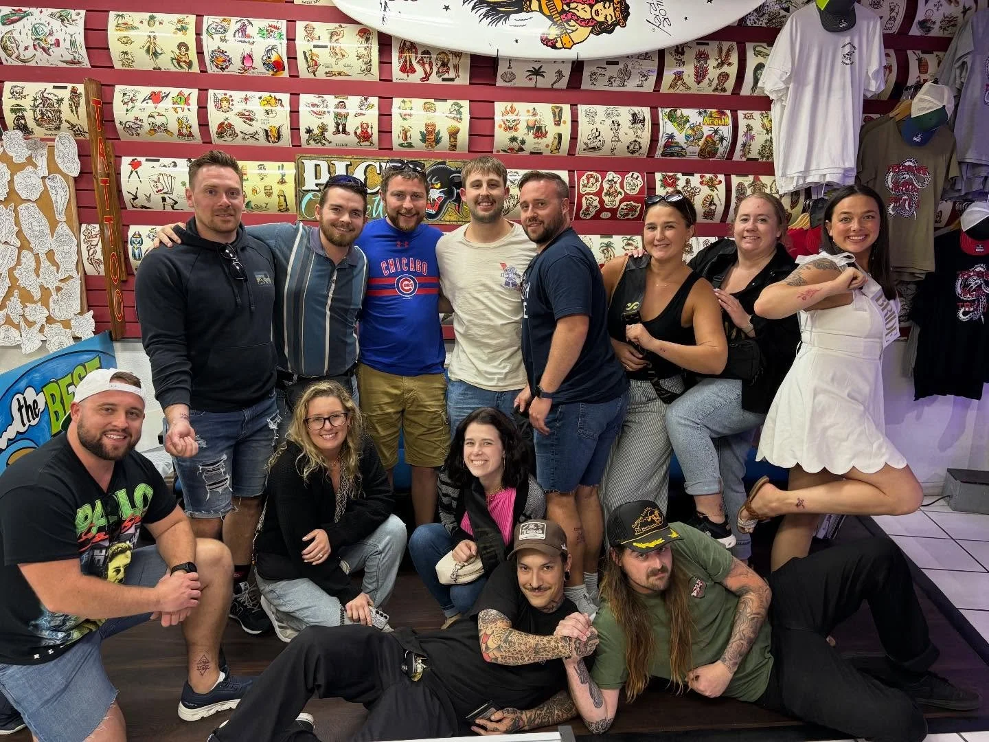 Open daily from 12-8pm for piercings and tattoos. Walk-ins and groups welcome.
