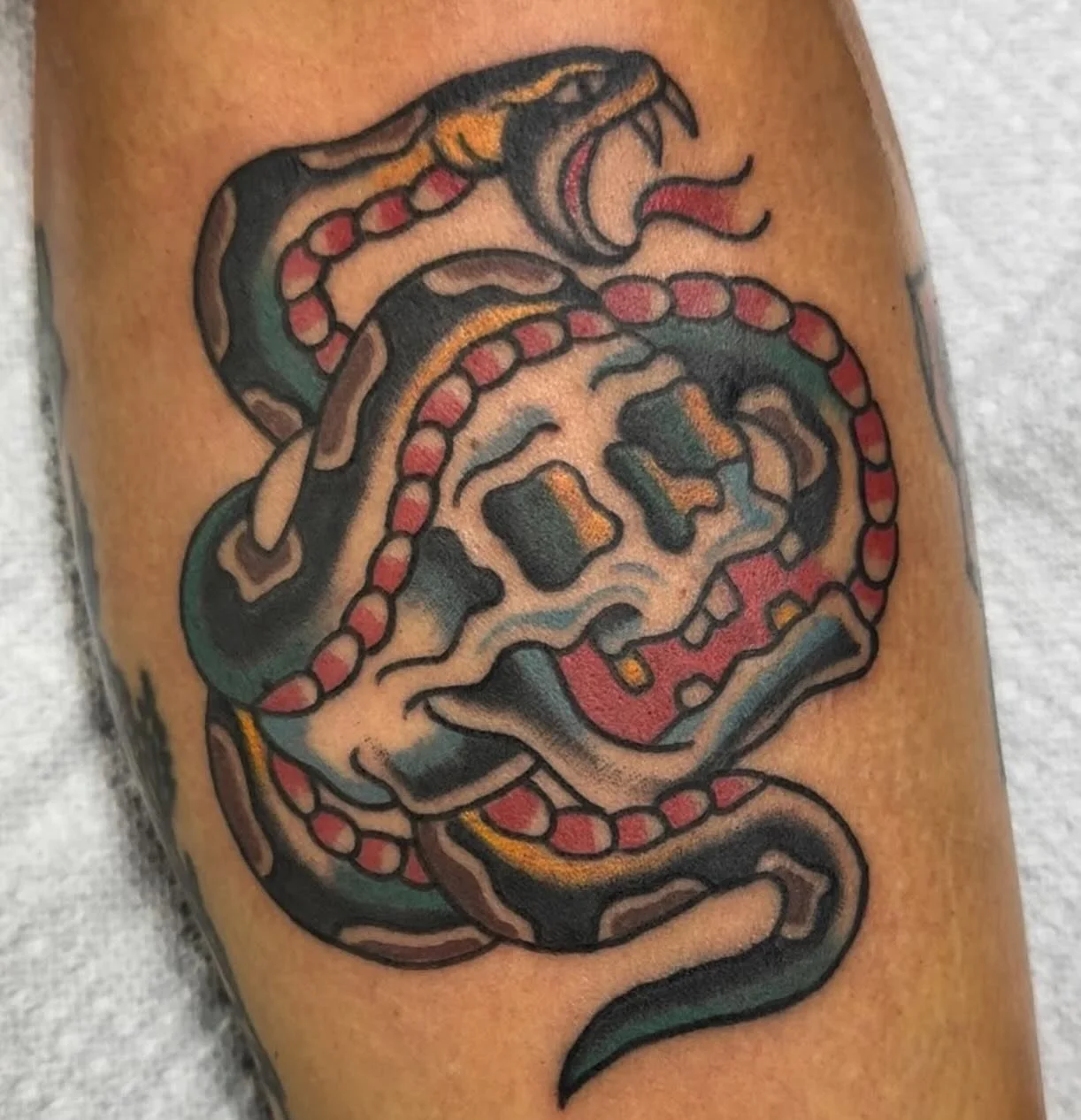 Your idea or ours! Our artists have lots of original flash to pick from, come see us today for your next piece! Walk ins welcome every day 12-8PM. done by @chopper_nick_tattoo ⚡️