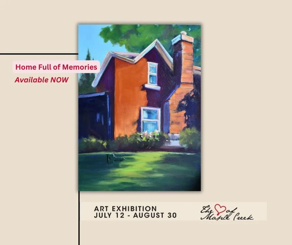 A house, a memory, a prairie heartbeat.
Ever wondered what stories a home can hold? Every brushstroke in 'Home Full of Memories' is inspired by the real places and people who give Medicine Hat its warmth. I’ve poured local love into every deta