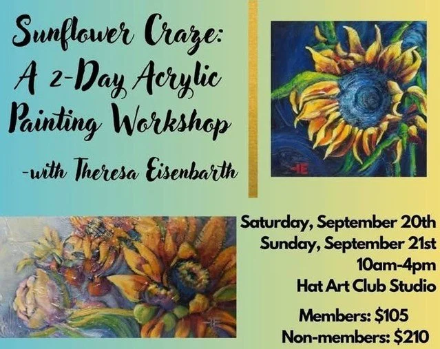 Sunflowers, paint, and prairie stories await! 🌻
Ever wondered how a painting can capture the warmth of a September sun, or the memories tucked into a Medicine Hat breeze? Join me for a joyful weekend of creativity at the Sunflower Craze Acrylic Wor