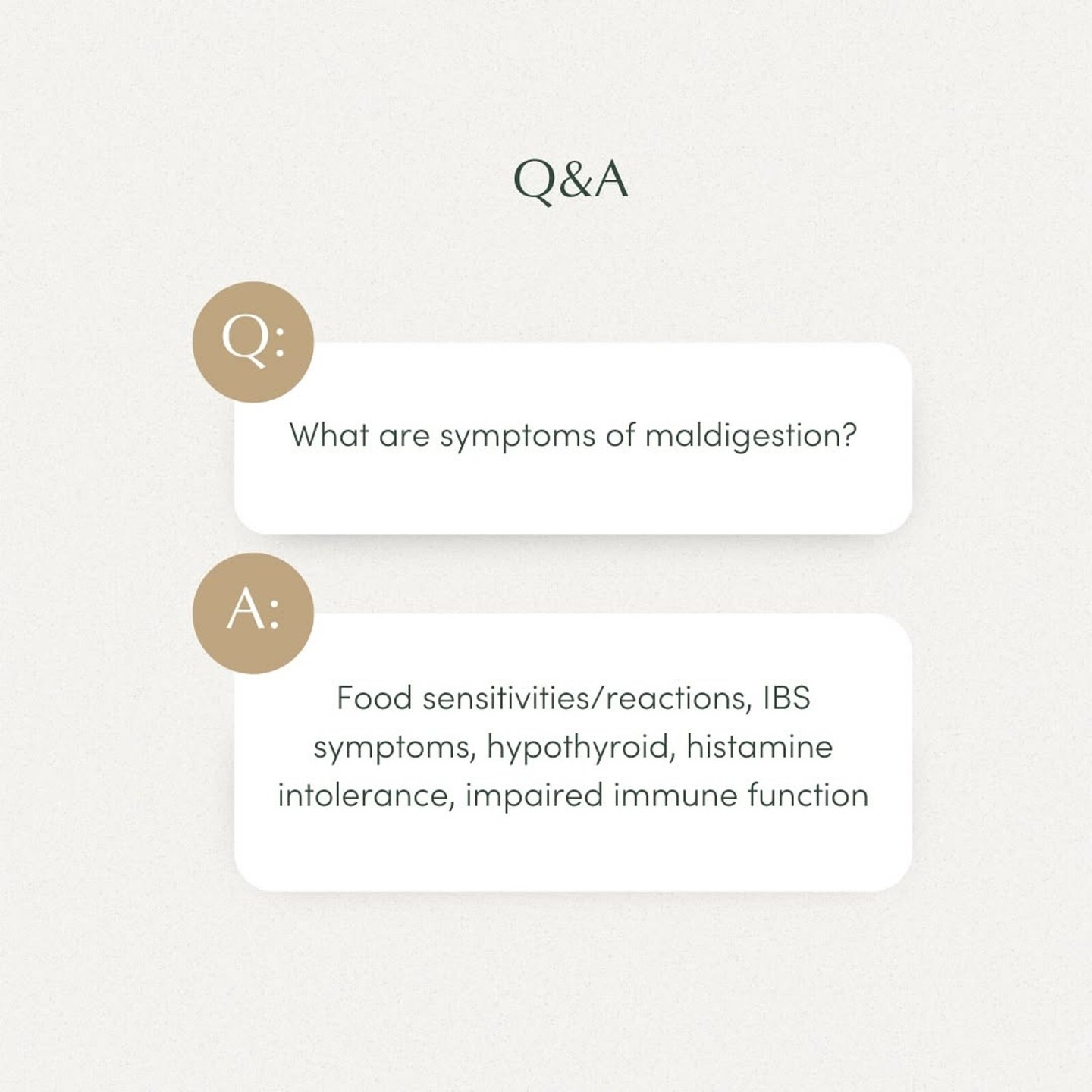 100% of the women I&rsquo;ve worked with so far in 2025 had symptoms of maldigestion. ​​​​​​​​
​​​​​​​​
And many didn&rsquo;t have digestive distress as a result but were experiencing nutrient deficiencies that extended beyond the gut.​​​​​​​​
​​​​​​
