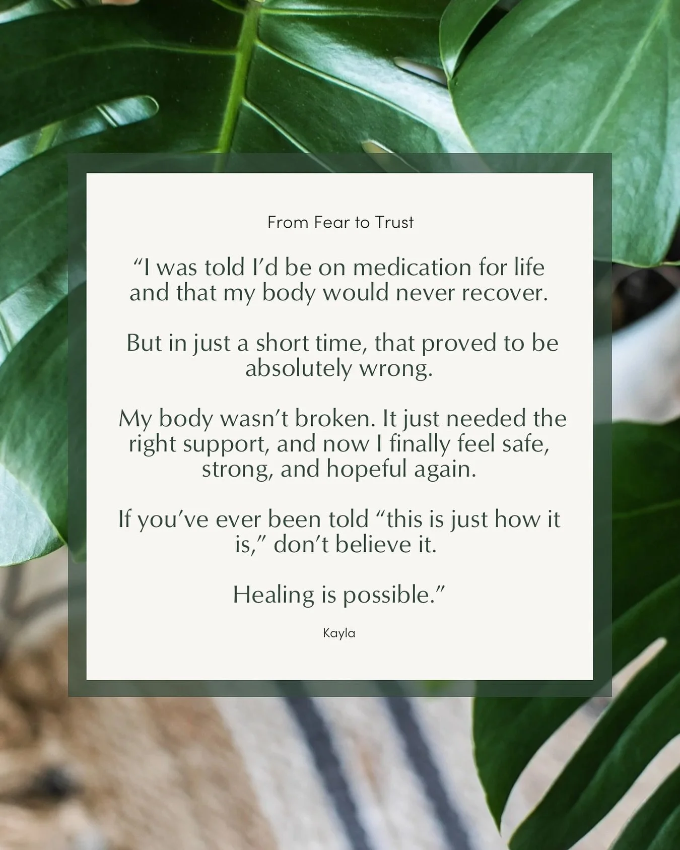 She thought her kidneys and heart were failing&hellip; and that she&rsquo;d be on medication for life.

Can you imagine being told this and how it would affect your whole outlook on life?!? 🥺

When we first met, she felt completely helpless and in p