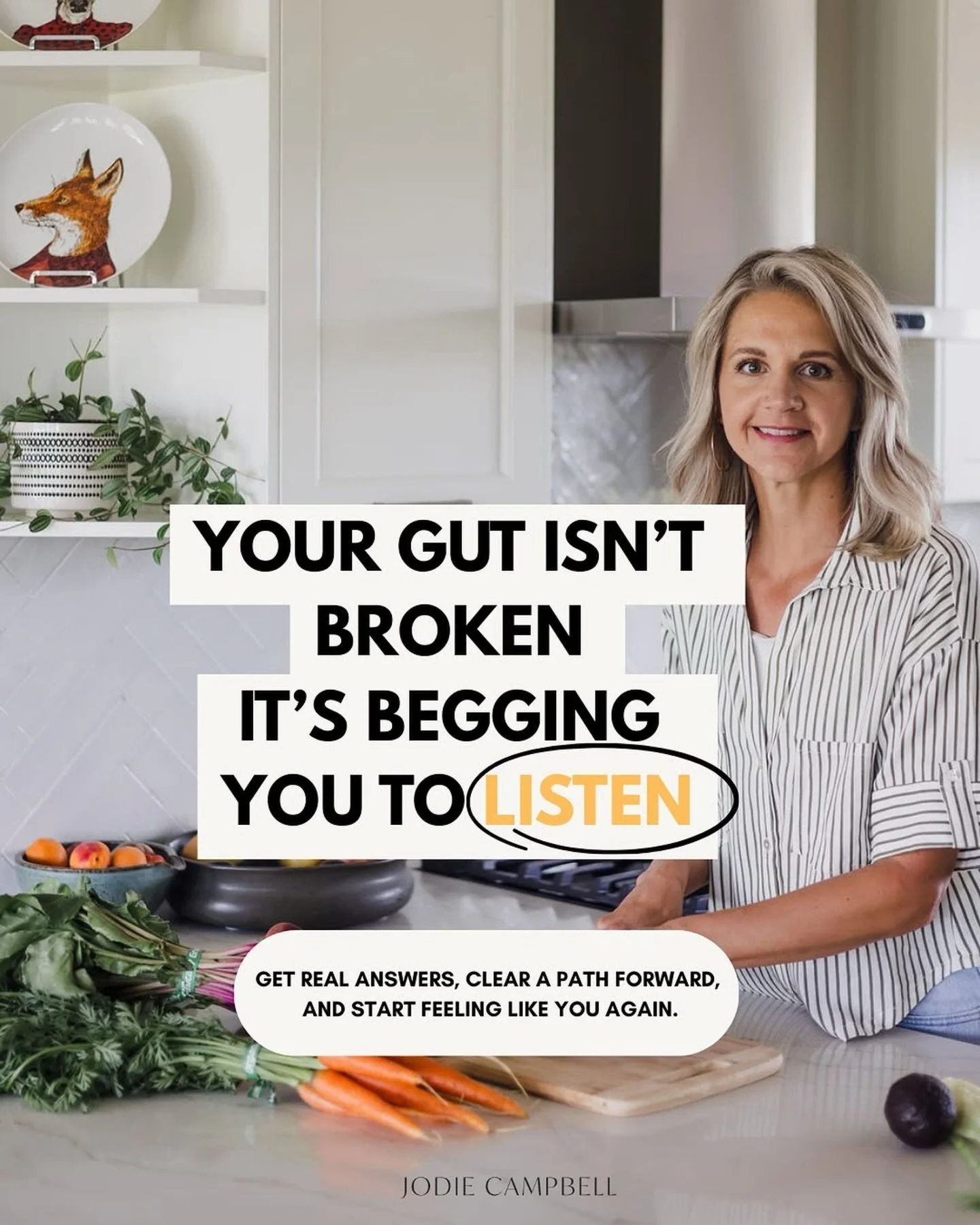 That voice that says &ldquo;you&rsquo;re just being dramatic&rdquo; when your bloating flares up again.

Or &ldquo;maybe I just need to cut out more foods&rdquo; when your stomach is a mess and your hormones feel even messier.

I see you.

So many wo