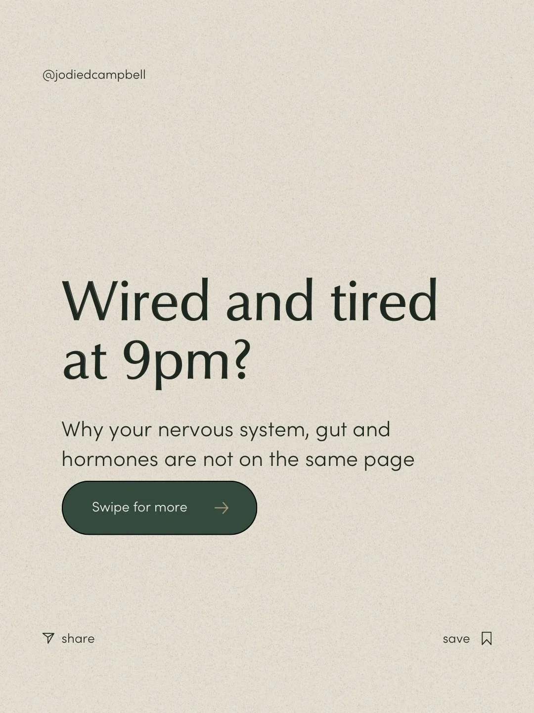You know that wired and tired feeling at night.
Eyes burning.
Body heavy.
Brain scrolling through every thought of the day.

That is not you being bad at sleep.
That is your nervous system, gut and hormones trying to run three different schedules.

A