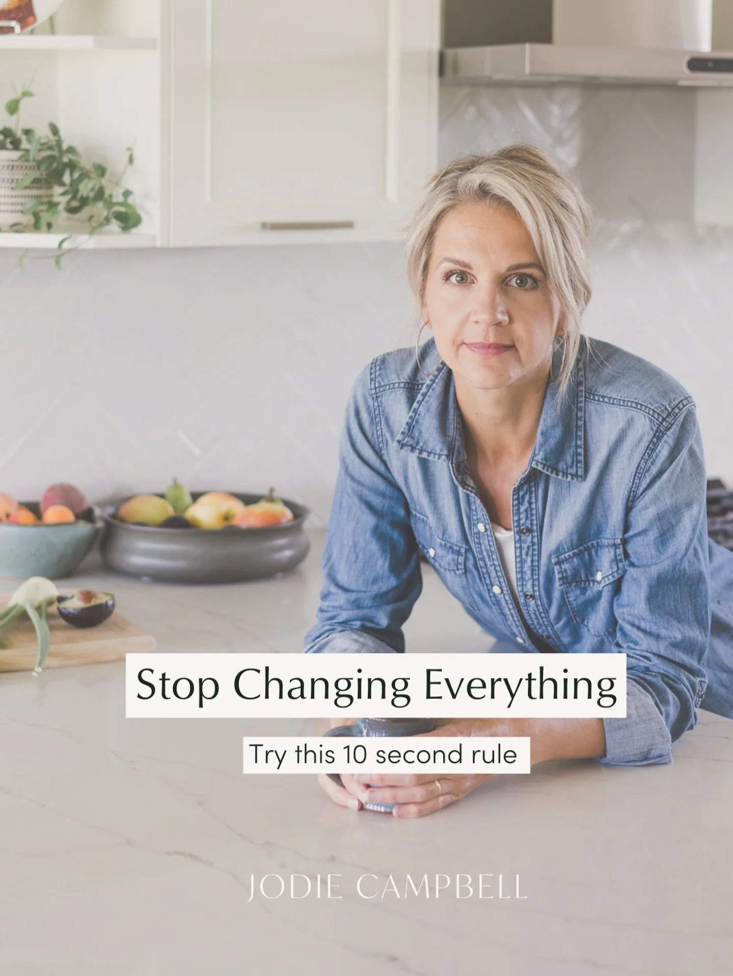 You are about to start over again.

New food rules. 
New supplements. 
New routine.
Because today feels heavy and puffy and you want relief fast.

I use a 10 second rule to stop the spiral.

Say this to yourself:
1. If it&rsquo;s daily, it&rsquo;s da