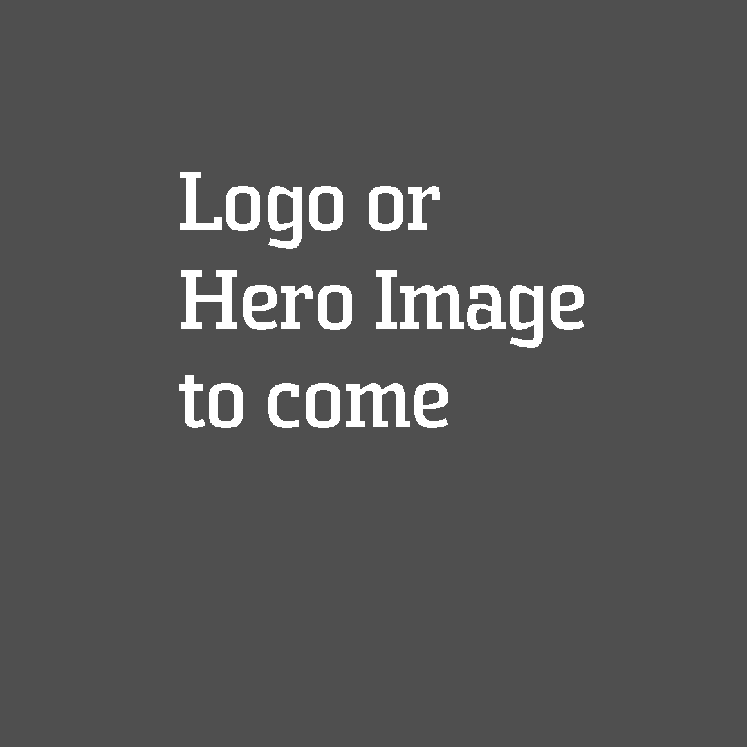 Placeholder image with the text: "Logo or Hero Image to come."