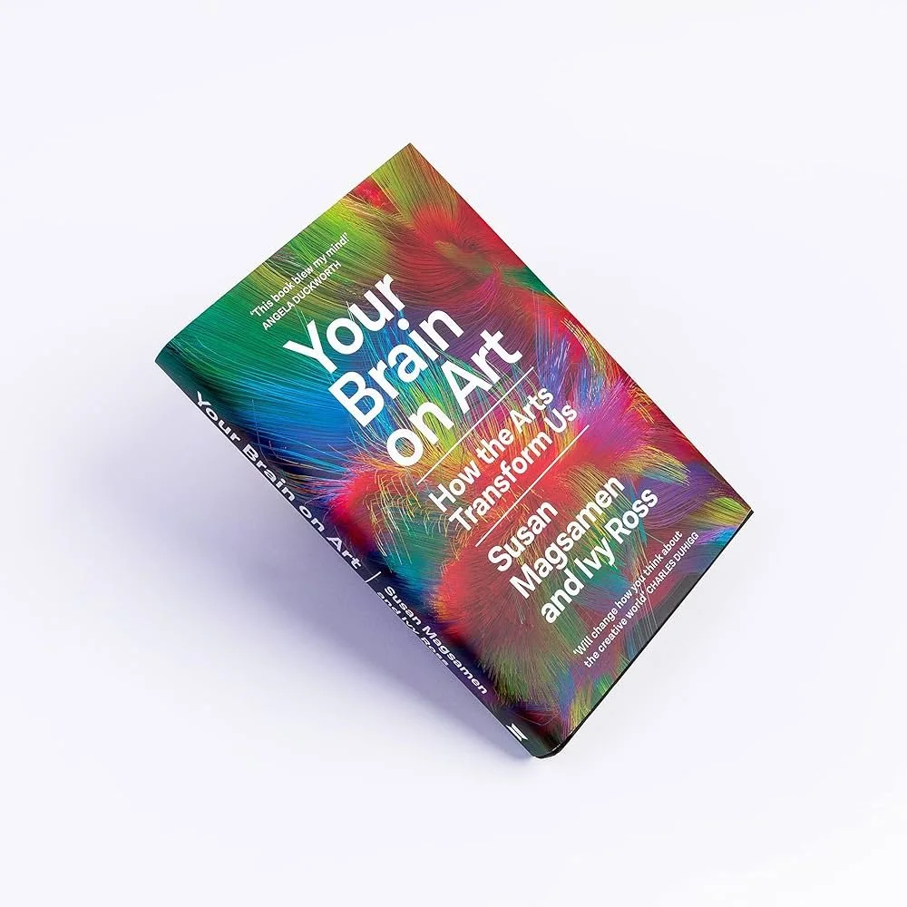 The Your Brain on Art book, in color, on a white seamless background.