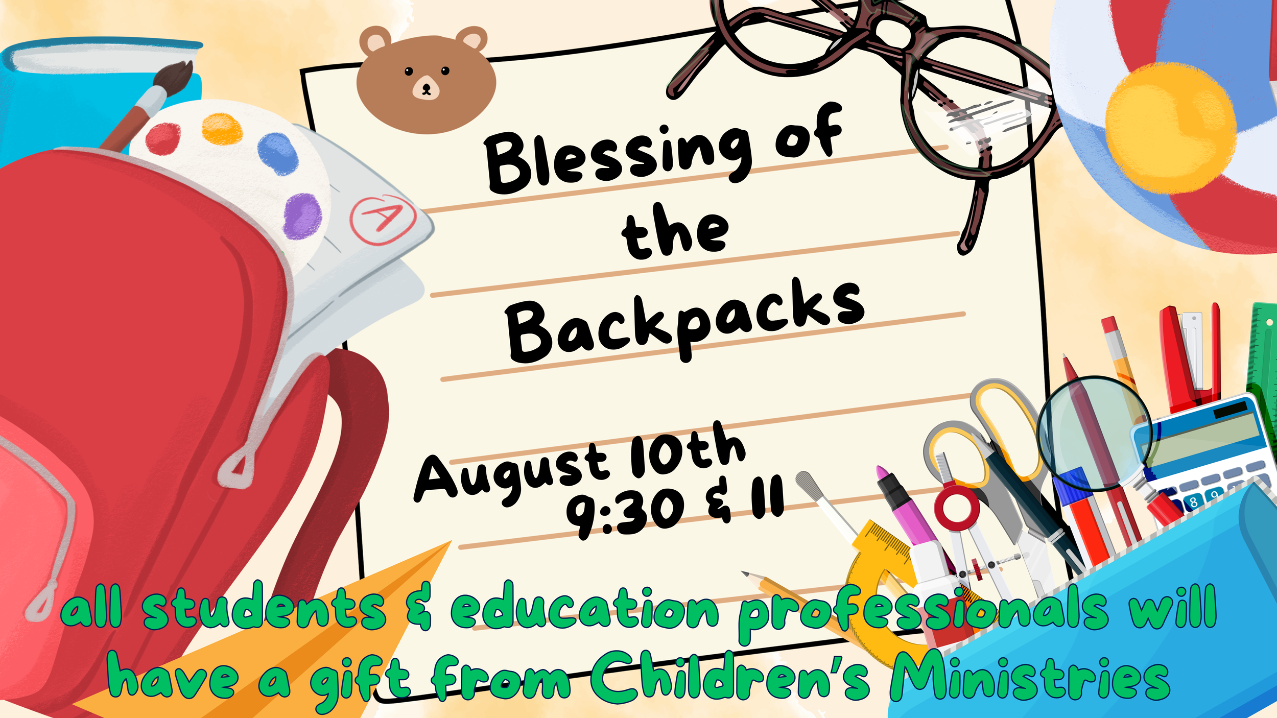 Blessing of the Backpacks