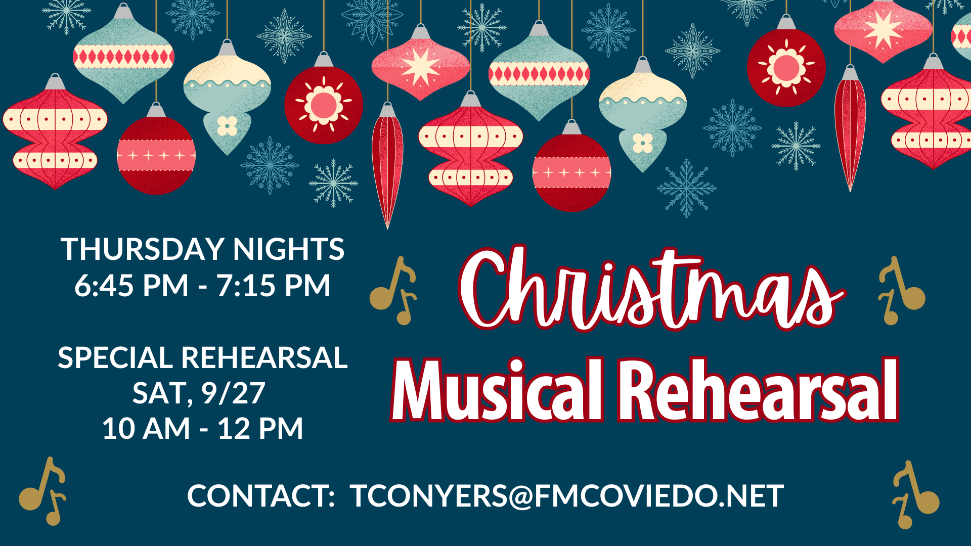 Christmas Musical Rehearsal