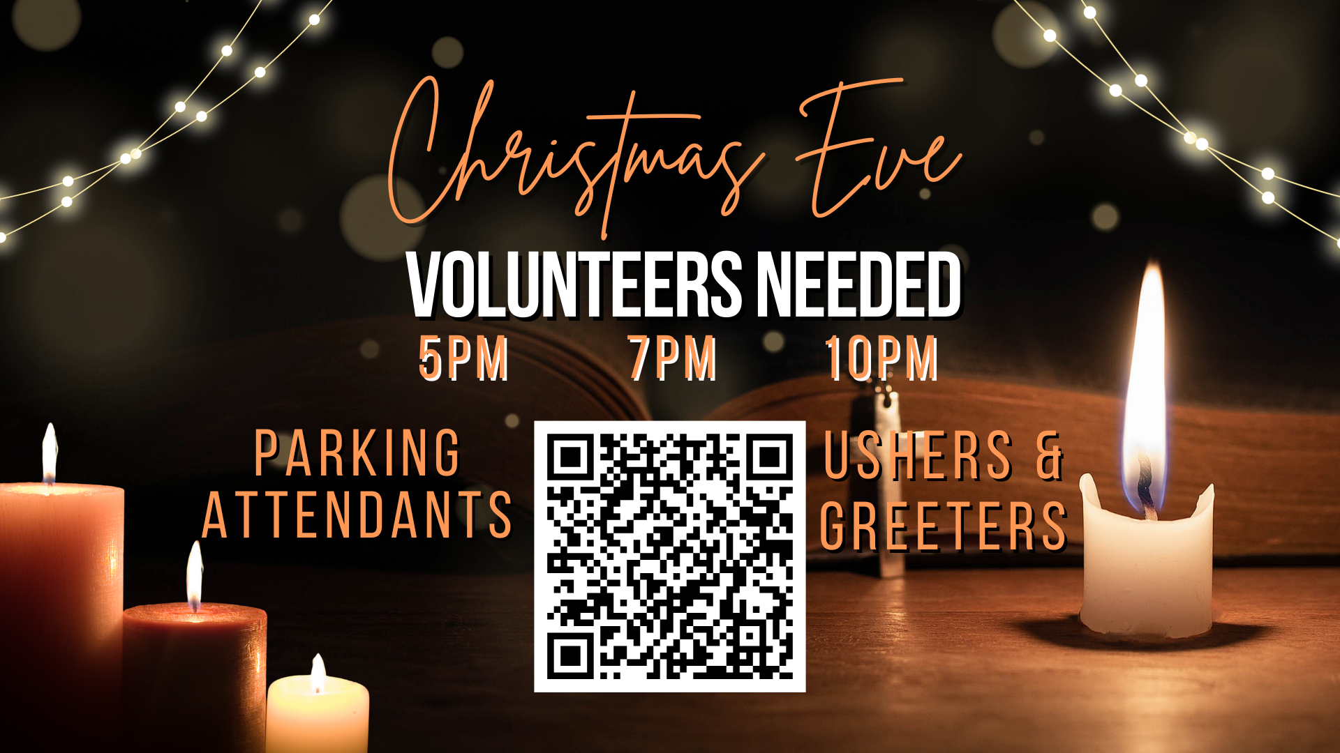 Volunteer Opportunity: Christmas Eve